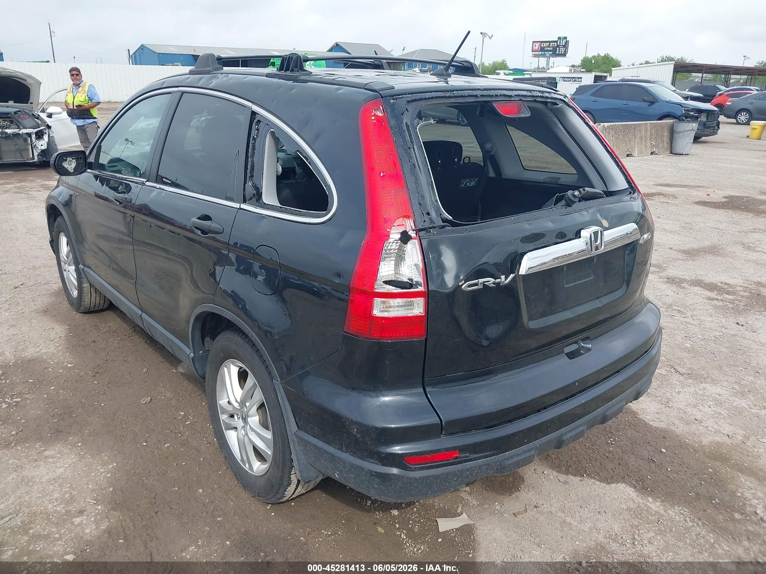 2010 Honda Cr-v Ex Black vin: 5J6RE4H59AL007300