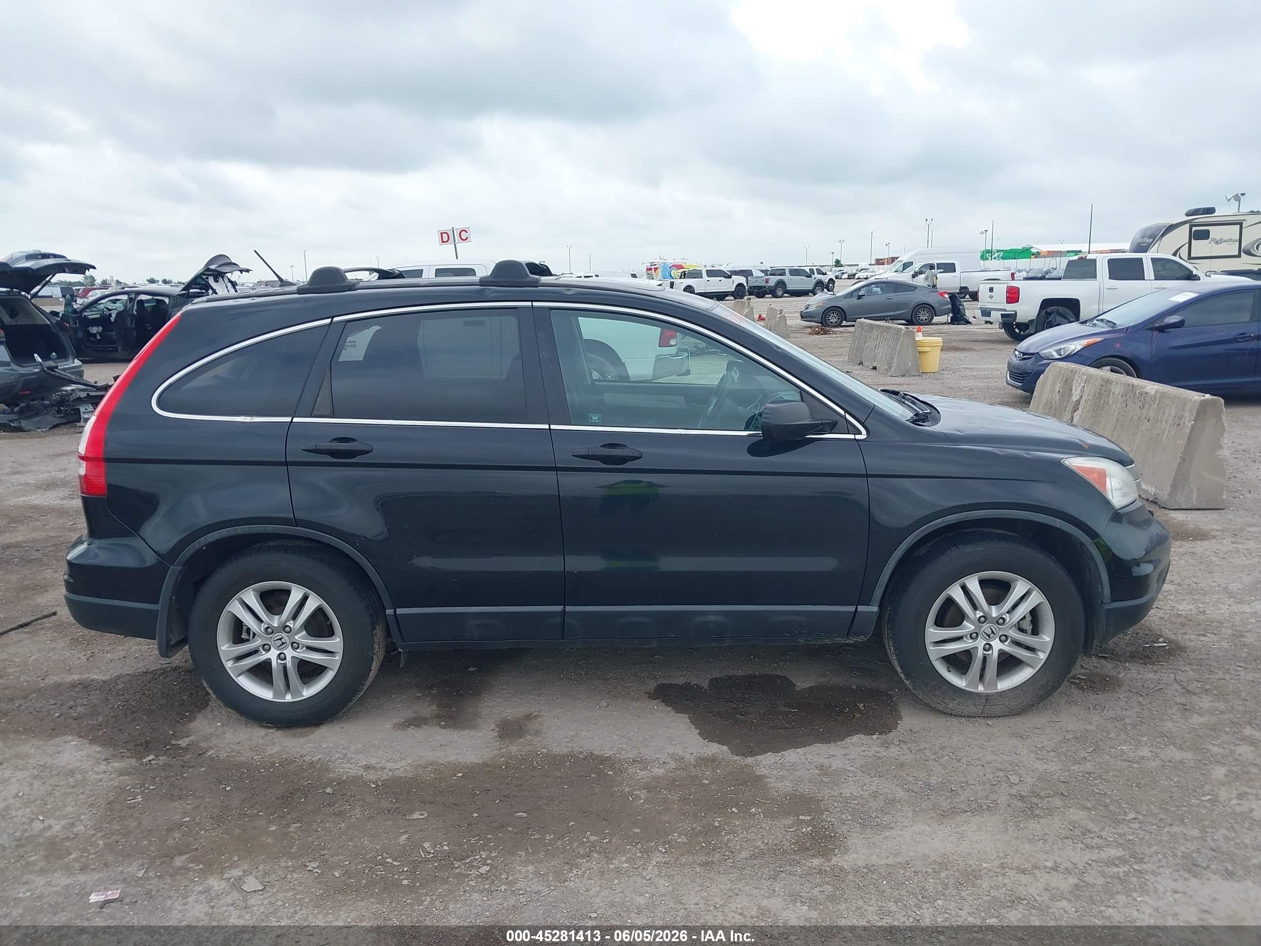 2010 Honda Cr-v Ex Black vin: 5J6RE4H59AL007300