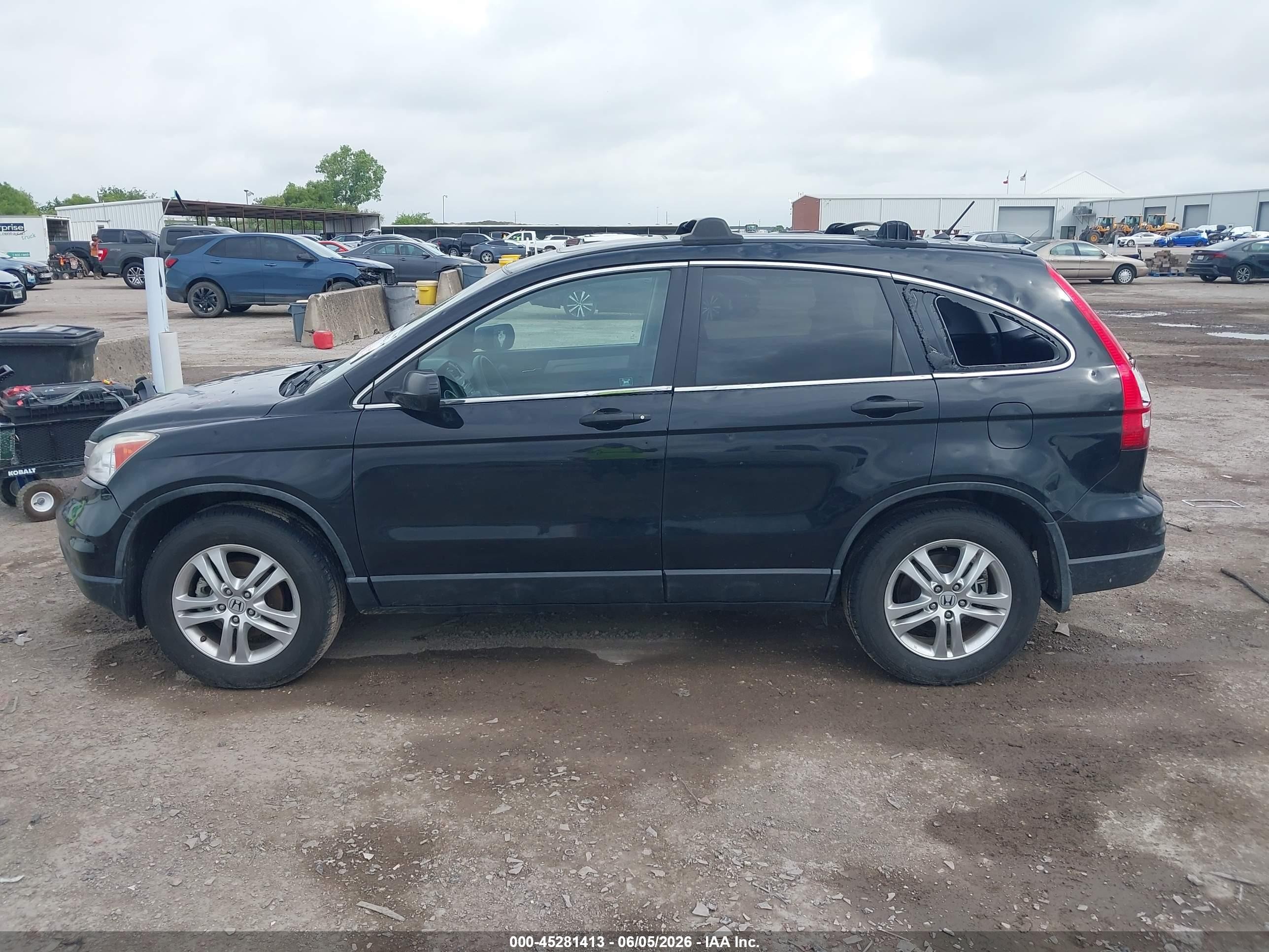2010 Honda Cr-v Ex Black vin: 5J6RE4H59AL007300