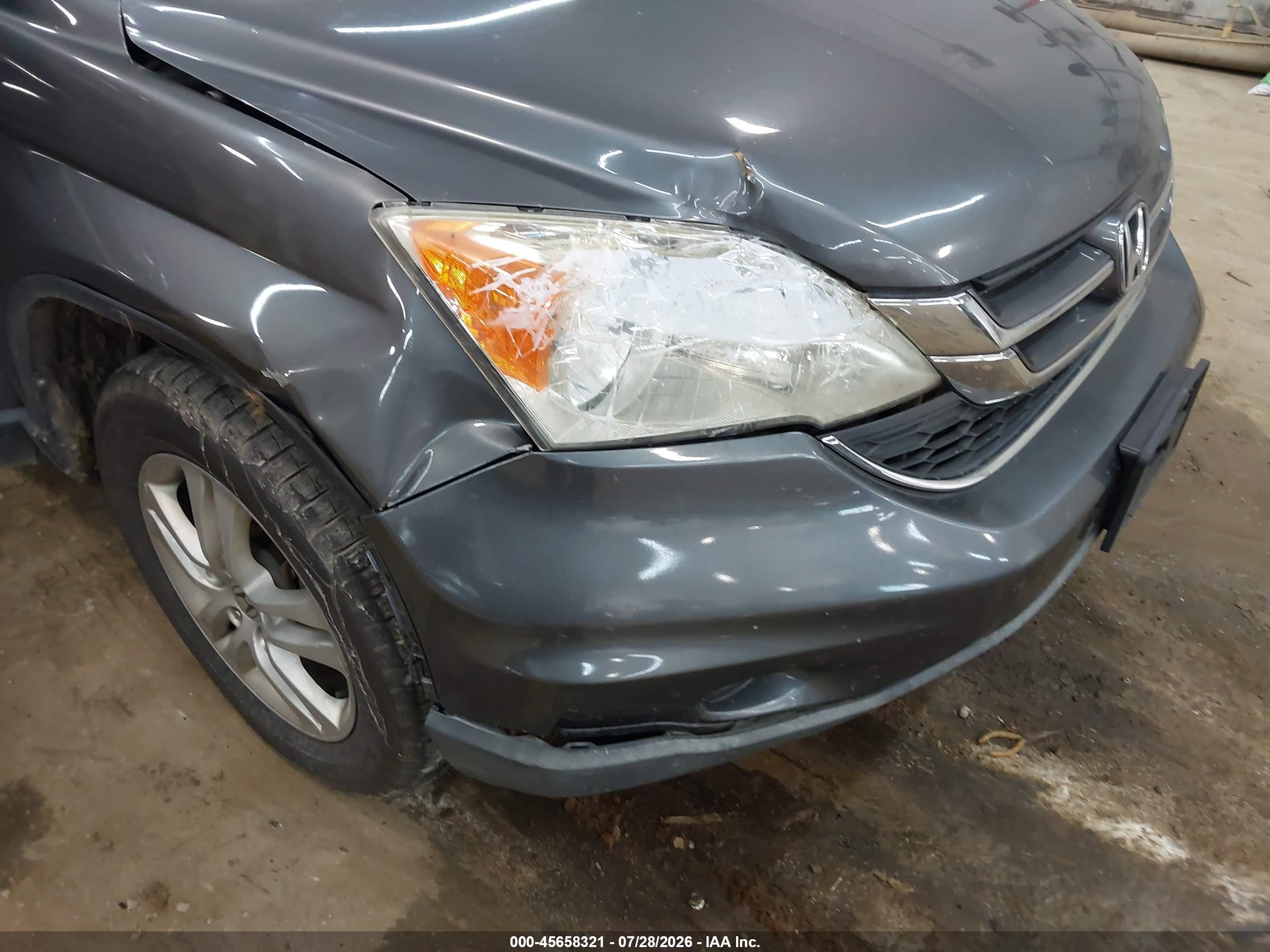 2010 Honda Cr-v Ex Gray vin: 5J6RE4H59AL049448
