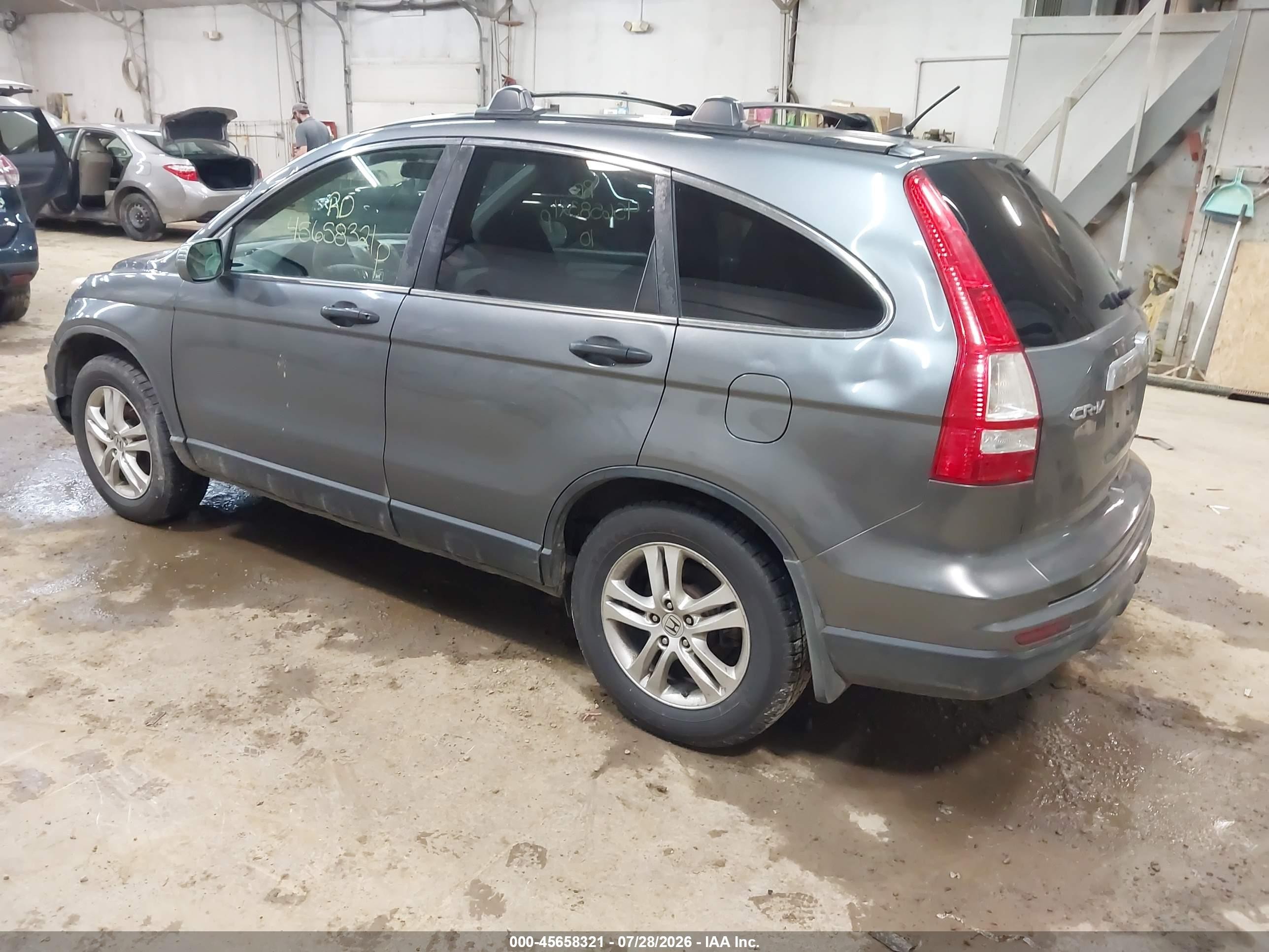 2010 Honda Cr-v Ex Gray vin: 5J6RE4H59AL049448