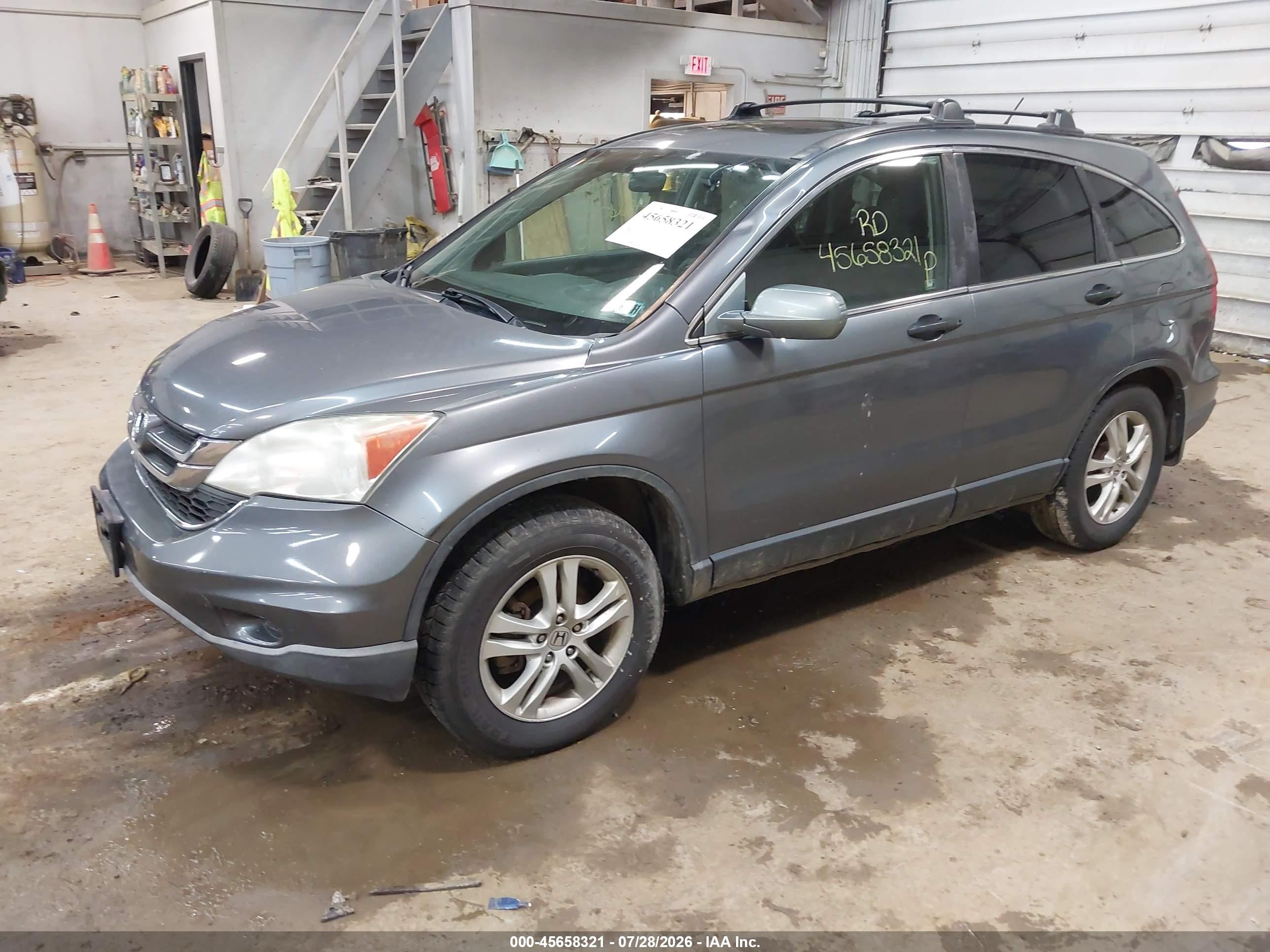 2010 Honda Cr-v Ex Gray vin: 5J6RE4H59AL049448