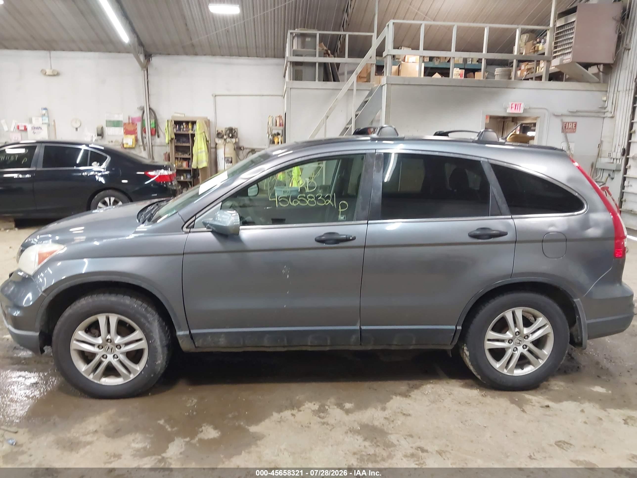 2010 Honda Cr-v Ex Gray vin: 5J6RE4H59AL049448