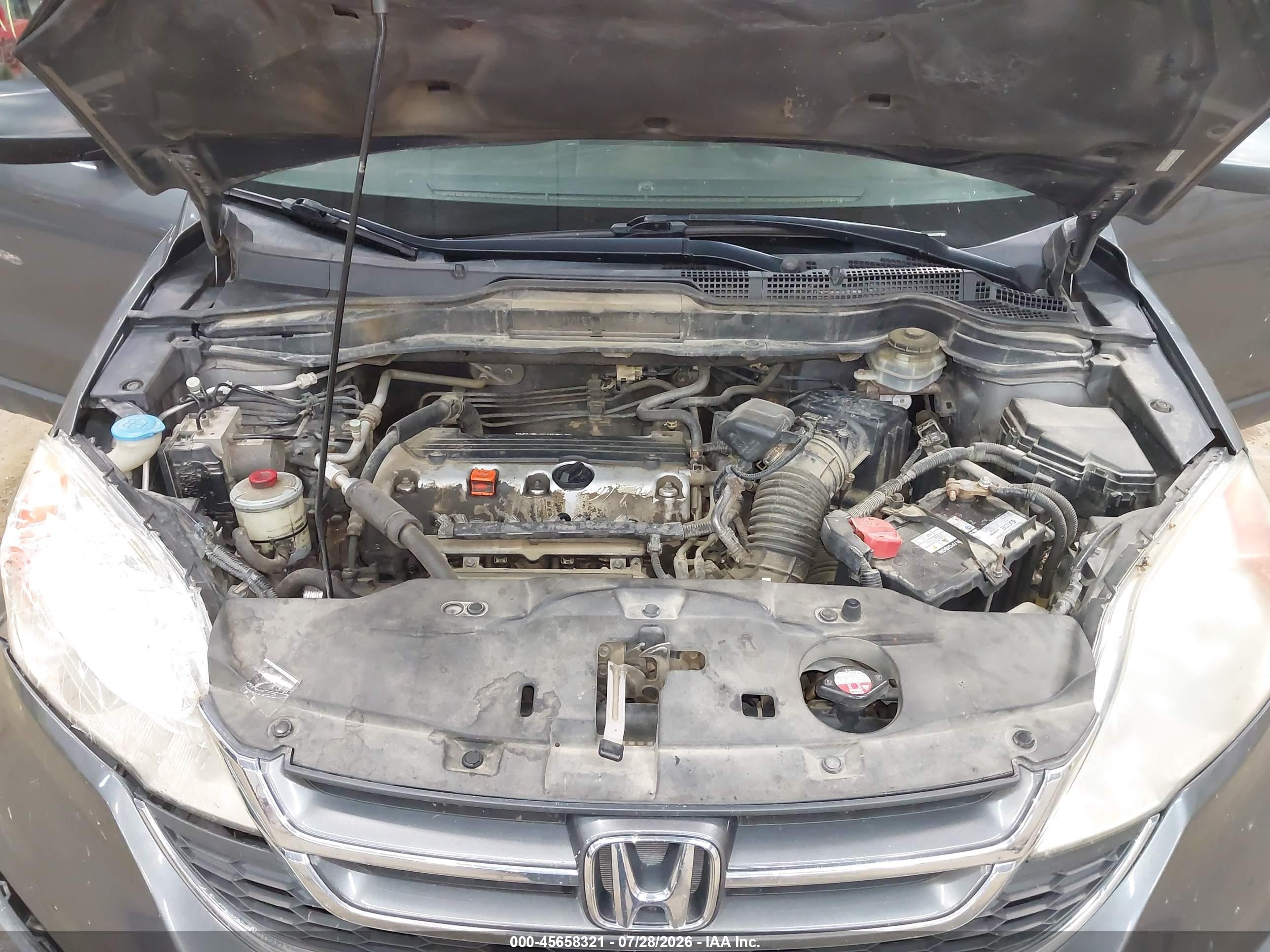 2010 Honda Cr-v Ex Gray vin: 5J6RE4H59AL049448