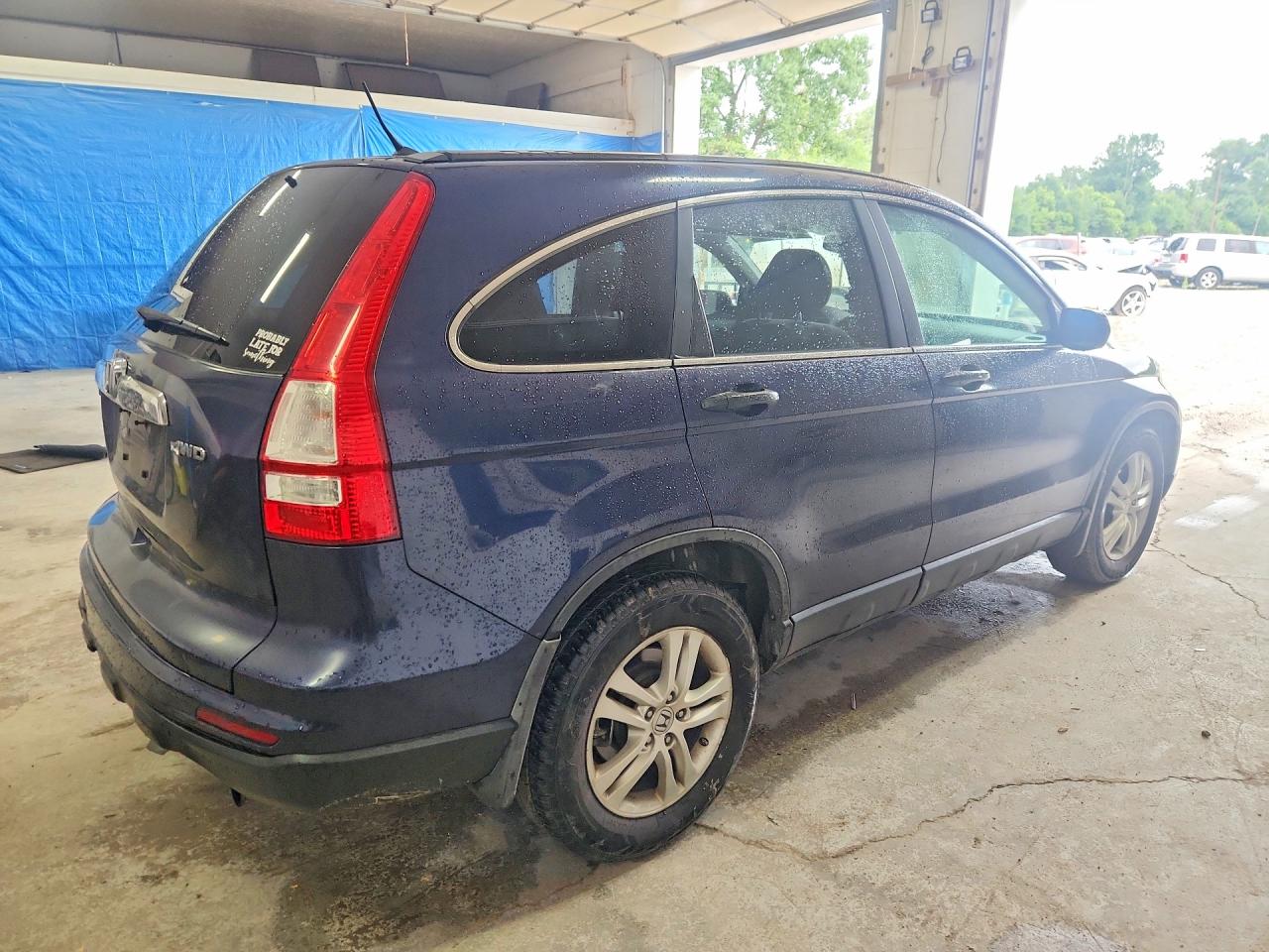 2010 Honda Cr-v Ex Blue vin: 5J6RE4H59AL075001