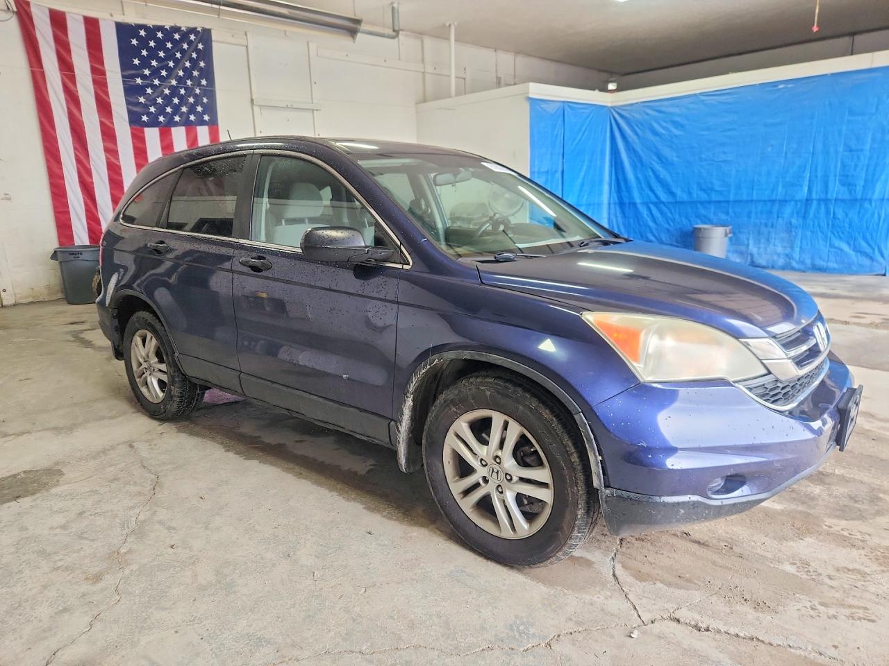 2010 Honda Cr-v Ex Blue vin: 5J6RE4H59AL075001