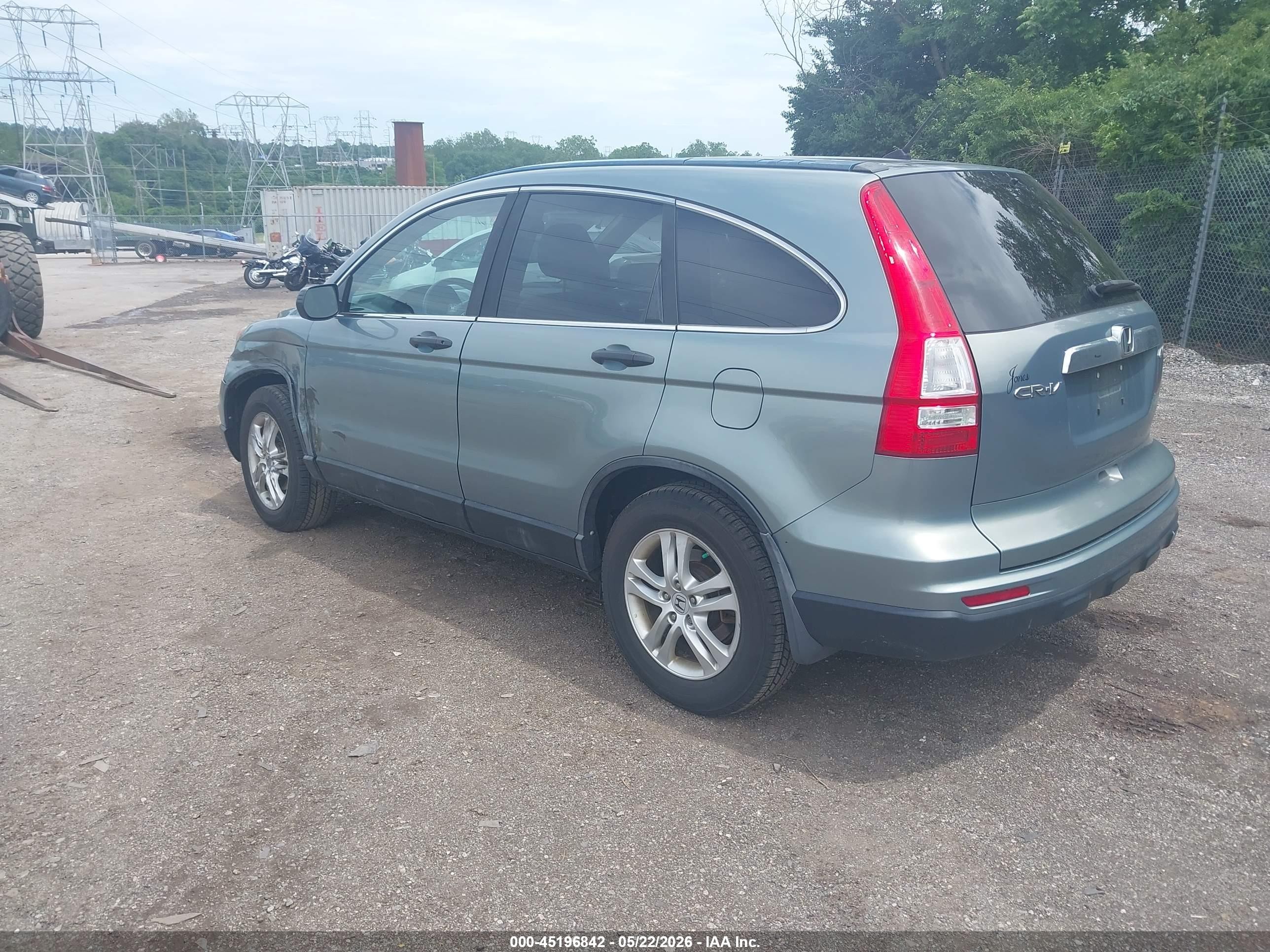 2010 Honda Cr-v Ex Light Blue vin: 5J6RE4H59AL087181