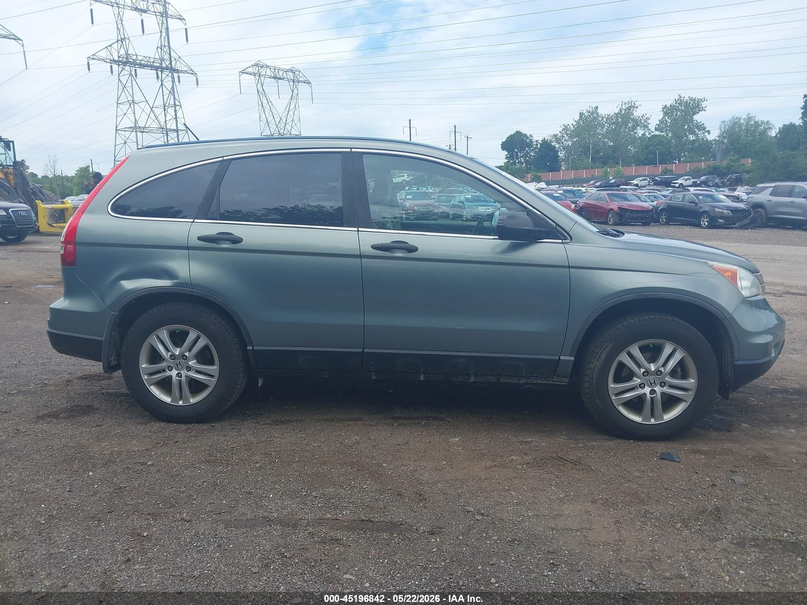 2010 Honda Cr-v Ex Light Blue vin: 5J6RE4H59AL087181