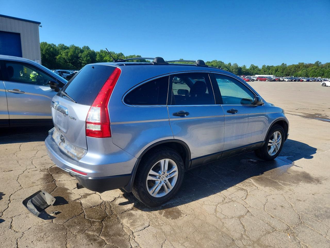 2010 Honda Cr-v Ex Silver vin: 5J6RE4H59AL095801