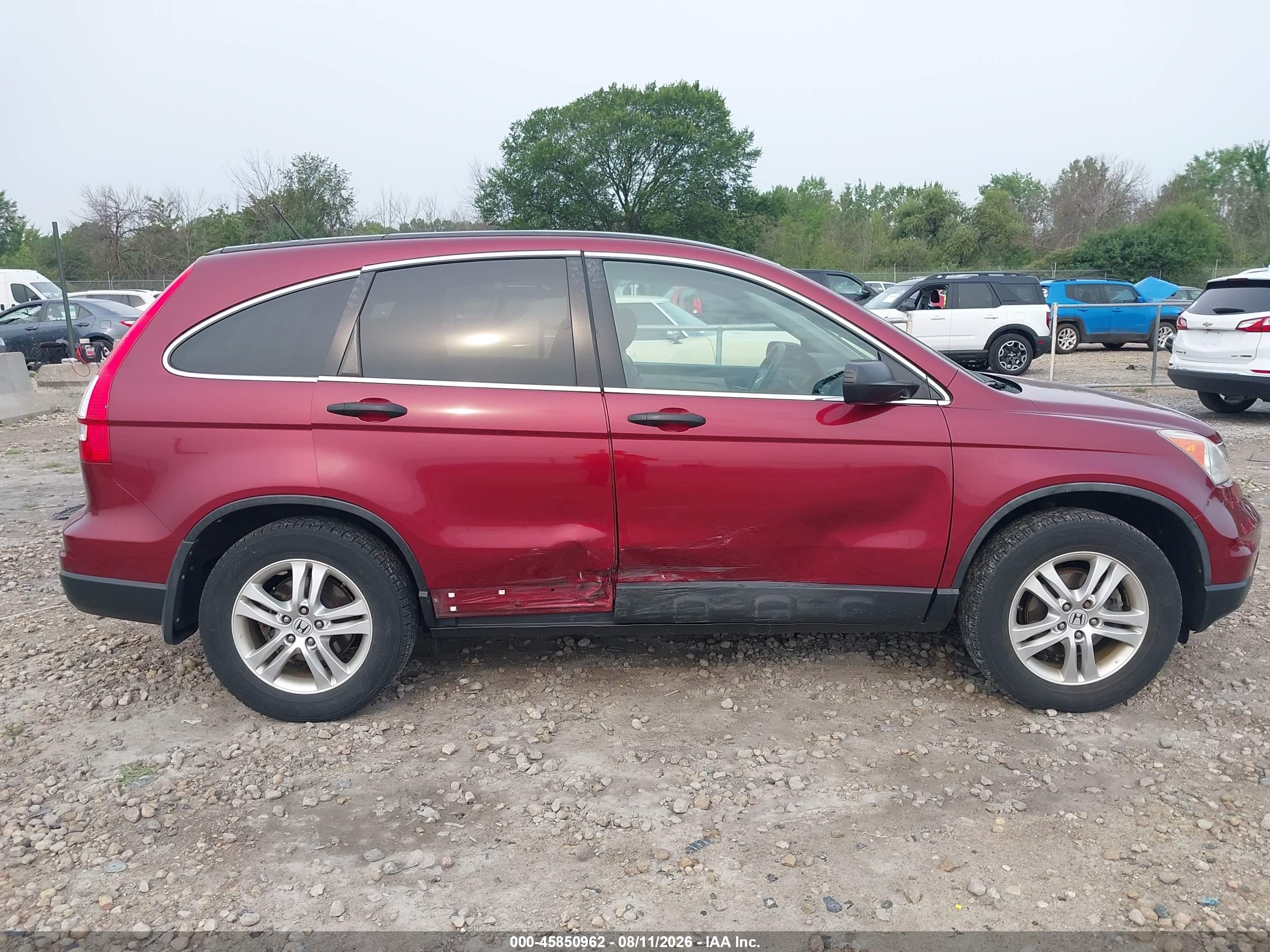 2011 Honda Cr-v Ex Red vin: 5J6RE4H59BL037365
