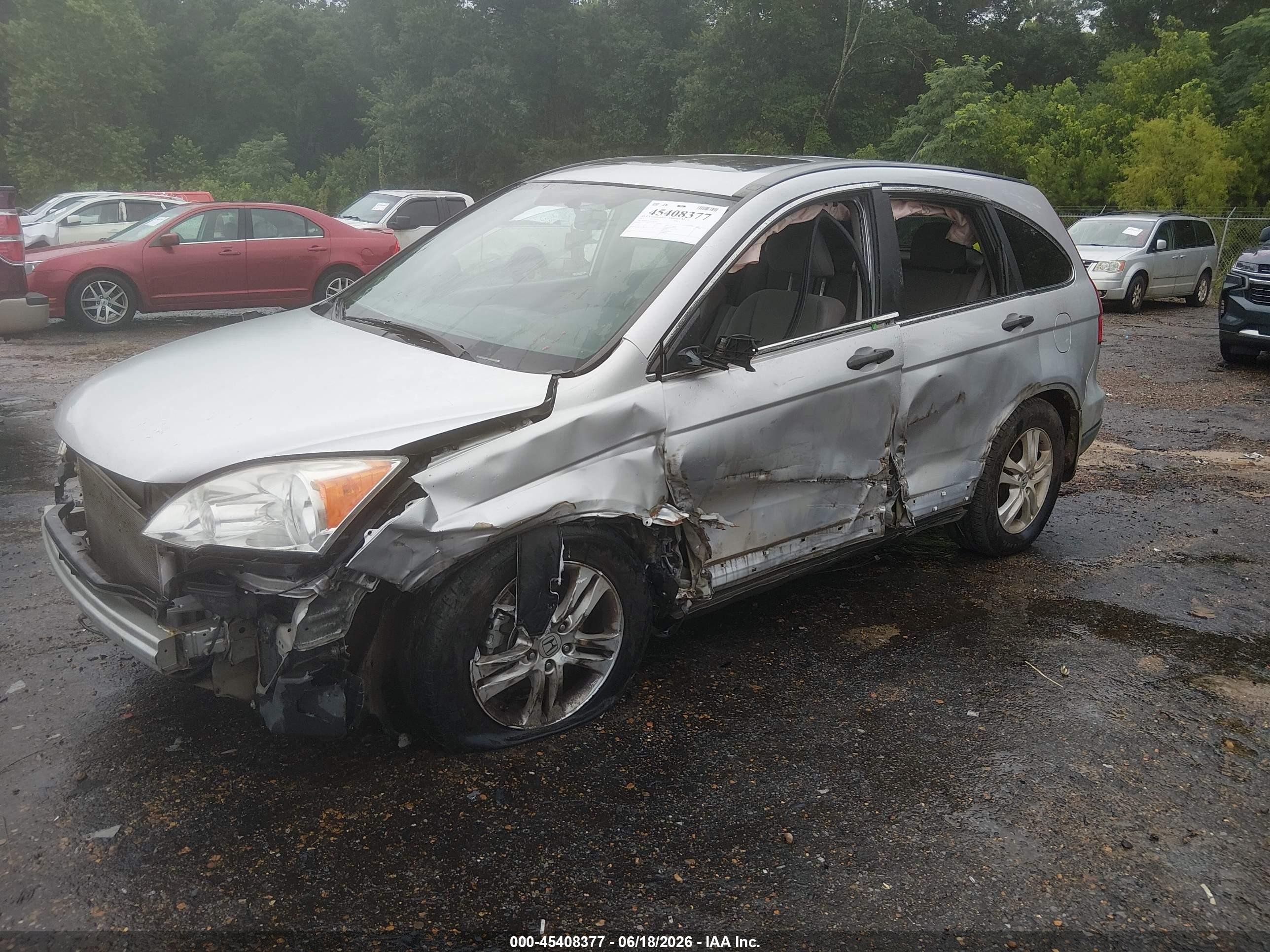 2011 Honda Cr-v Ex Gray vin: 5J6RE4H59BL094522