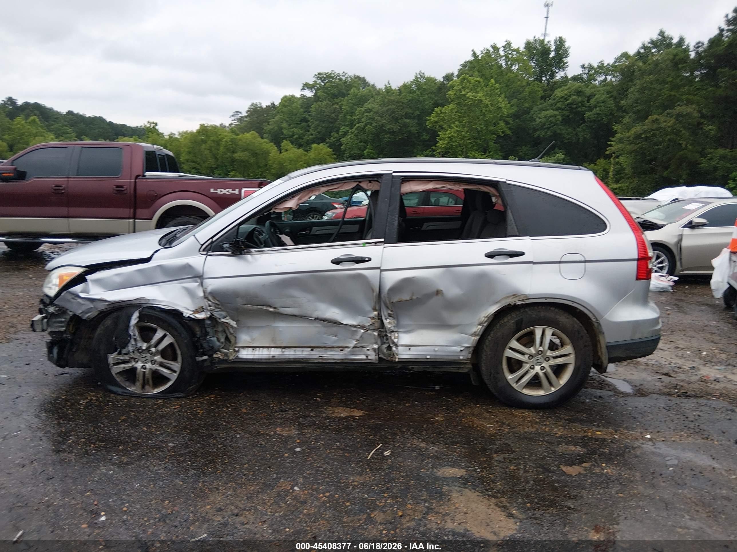 2011 Honda Cr-v Ex Gray vin: 5J6RE4H59BL094522