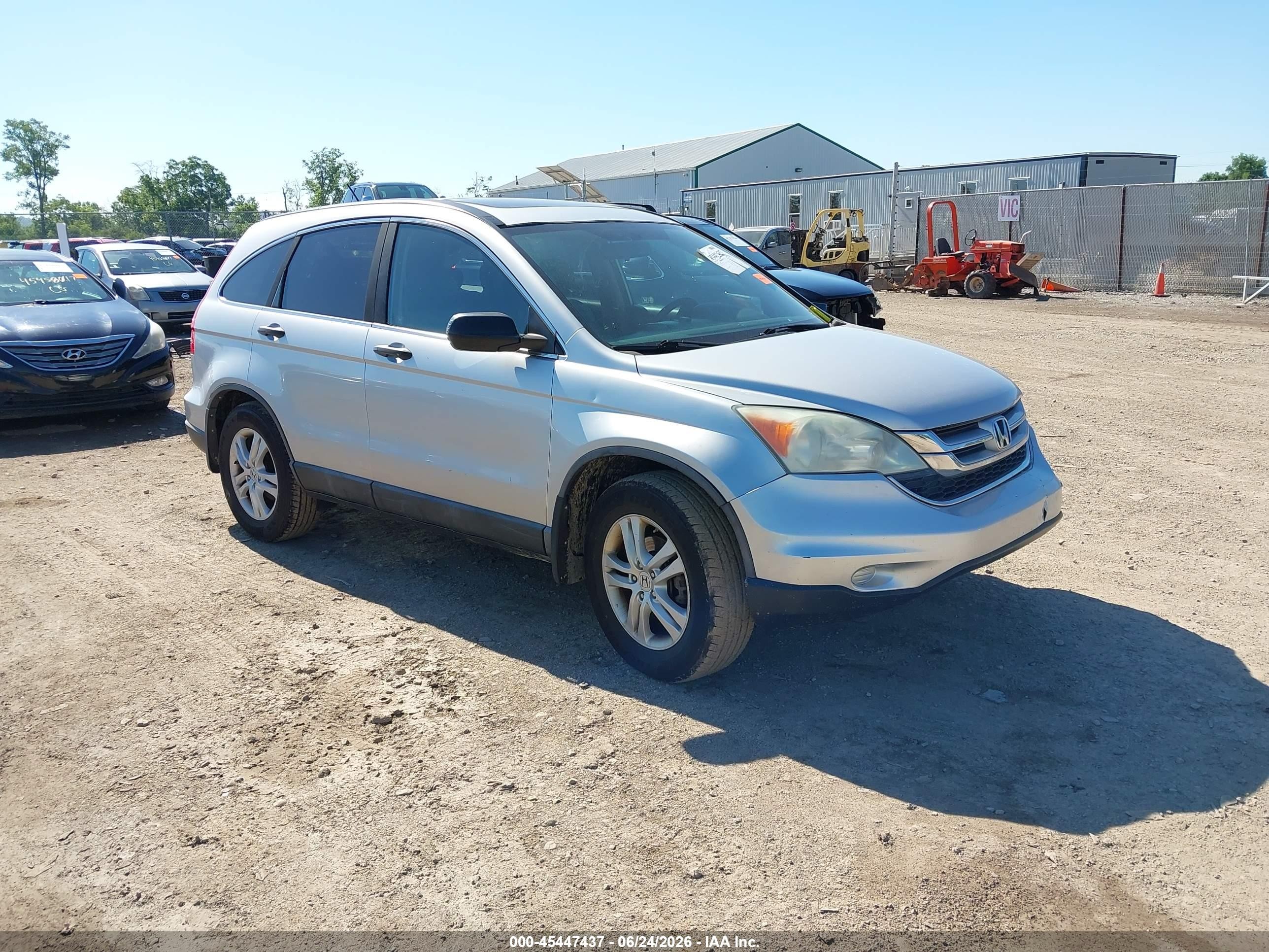 2010 Honda Cr-v Ex Silver vin: 5J6RE4H5XAL002994
