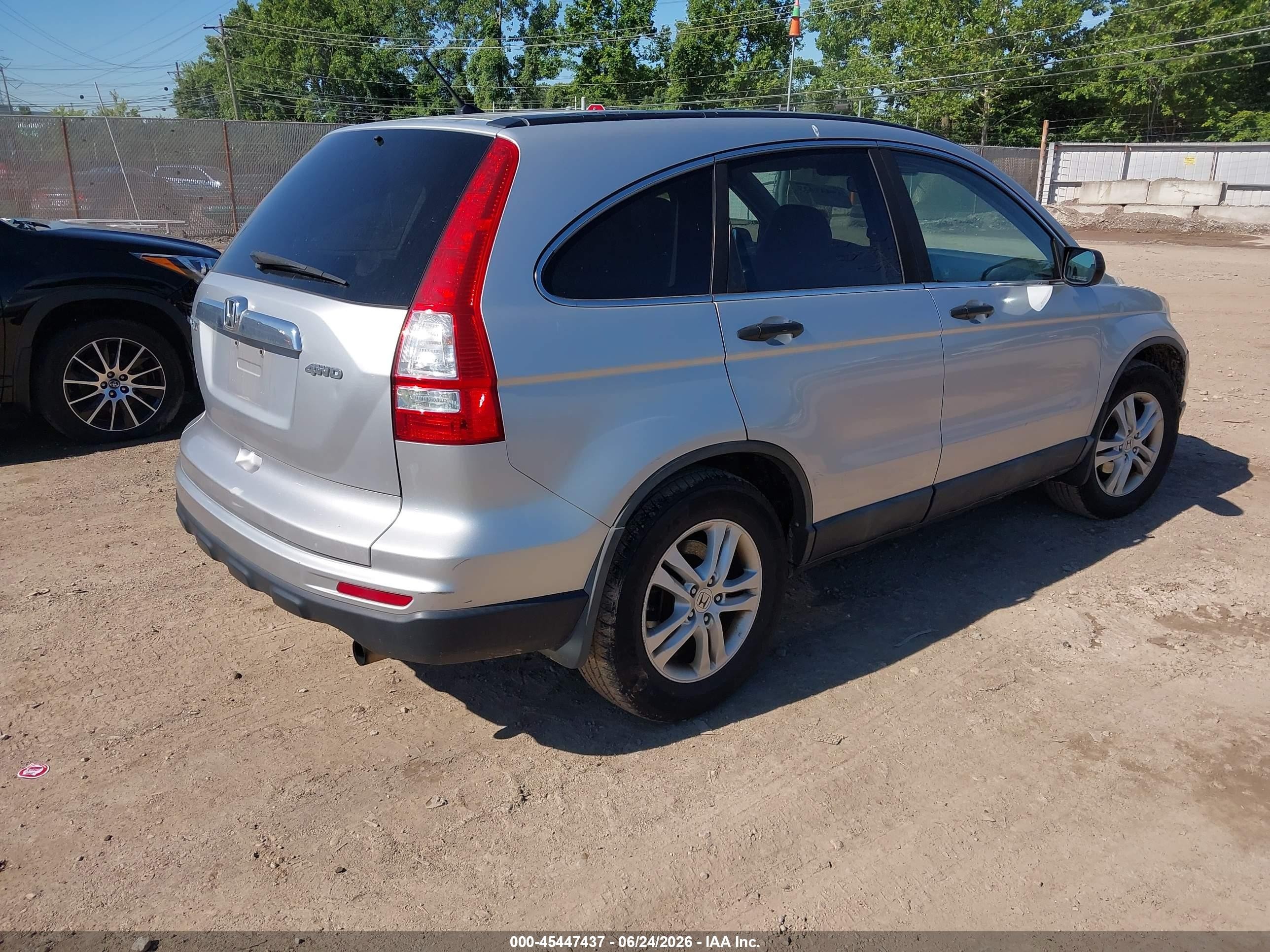2010 Honda Cr-v Ex Silver vin: 5J6RE4H5XAL002994