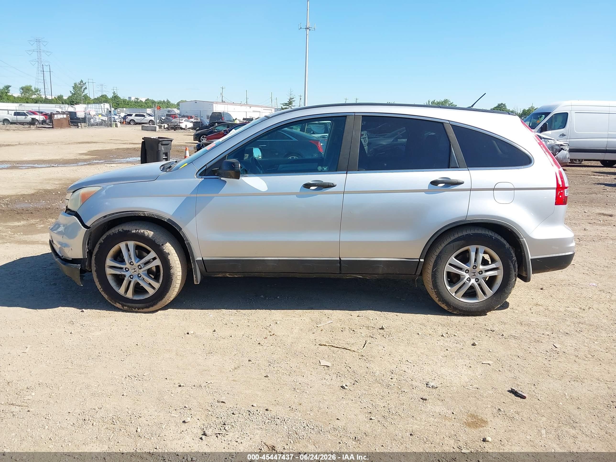2010 Honda Cr-v Ex Silver vin: 5J6RE4H5XAL002994