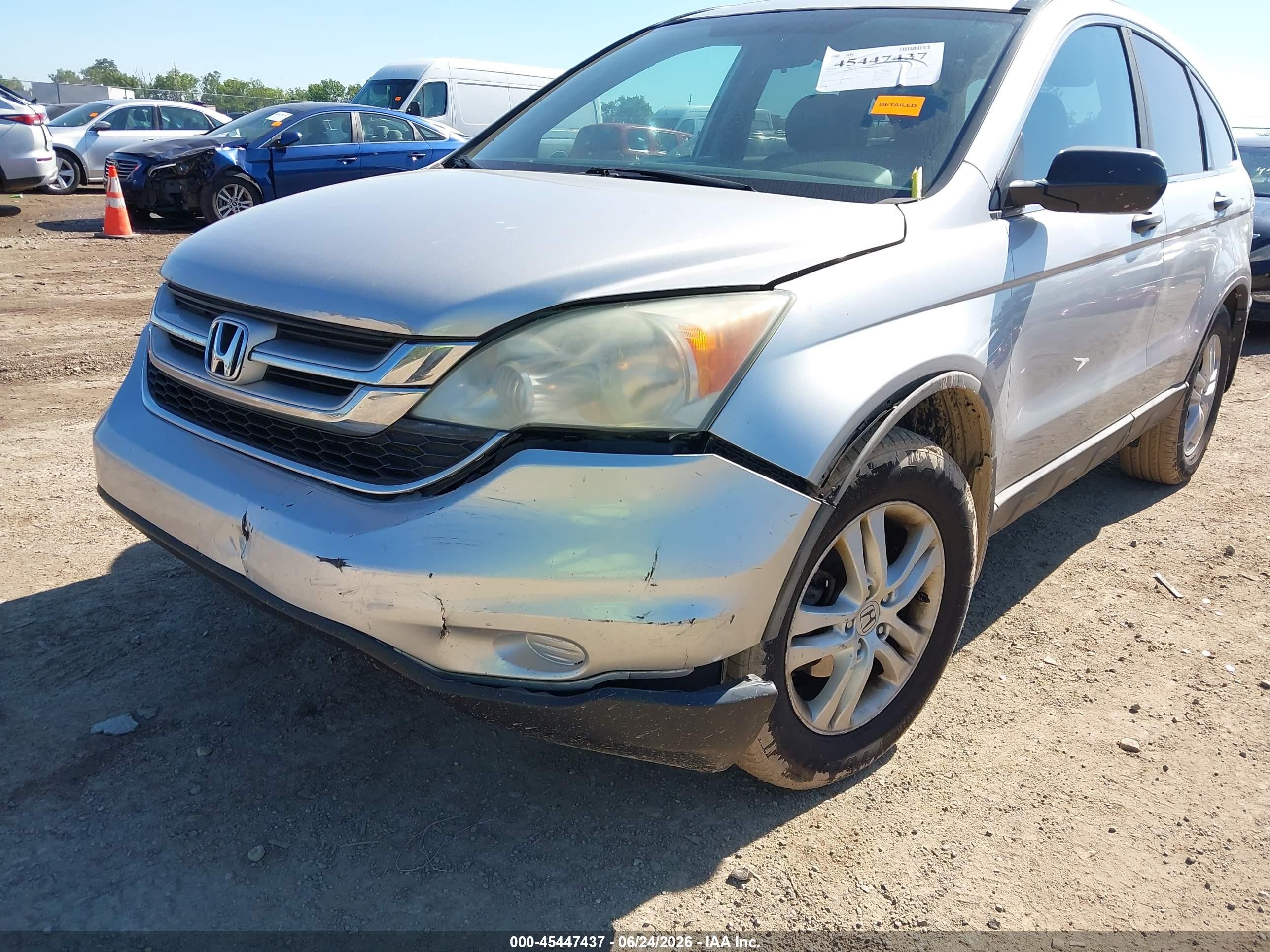 2010 Honda Cr-v Ex Silver vin: 5J6RE4H5XAL002994