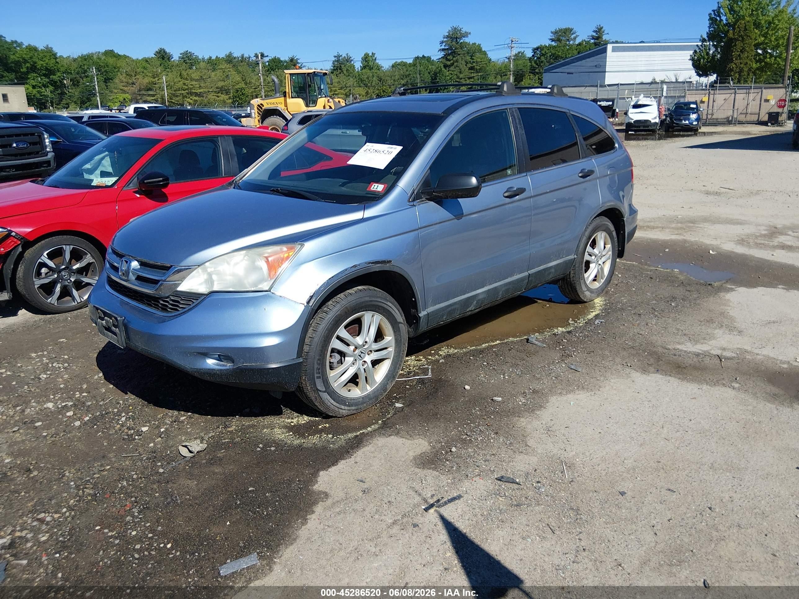 2010 Honda Cr-v Ex Blue vin: 5J6RE4H5XAL012120