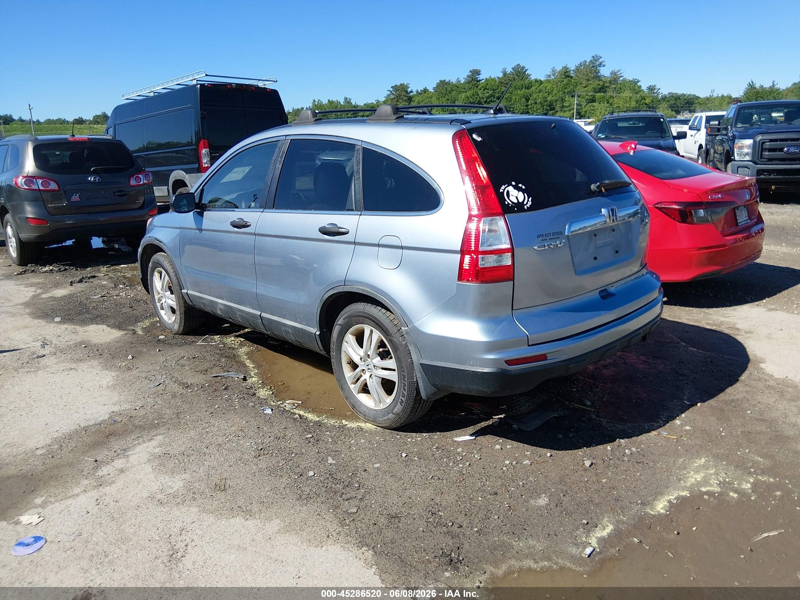 2010 Honda Cr-v Ex Blue vin: 5J6RE4H5XAL012120