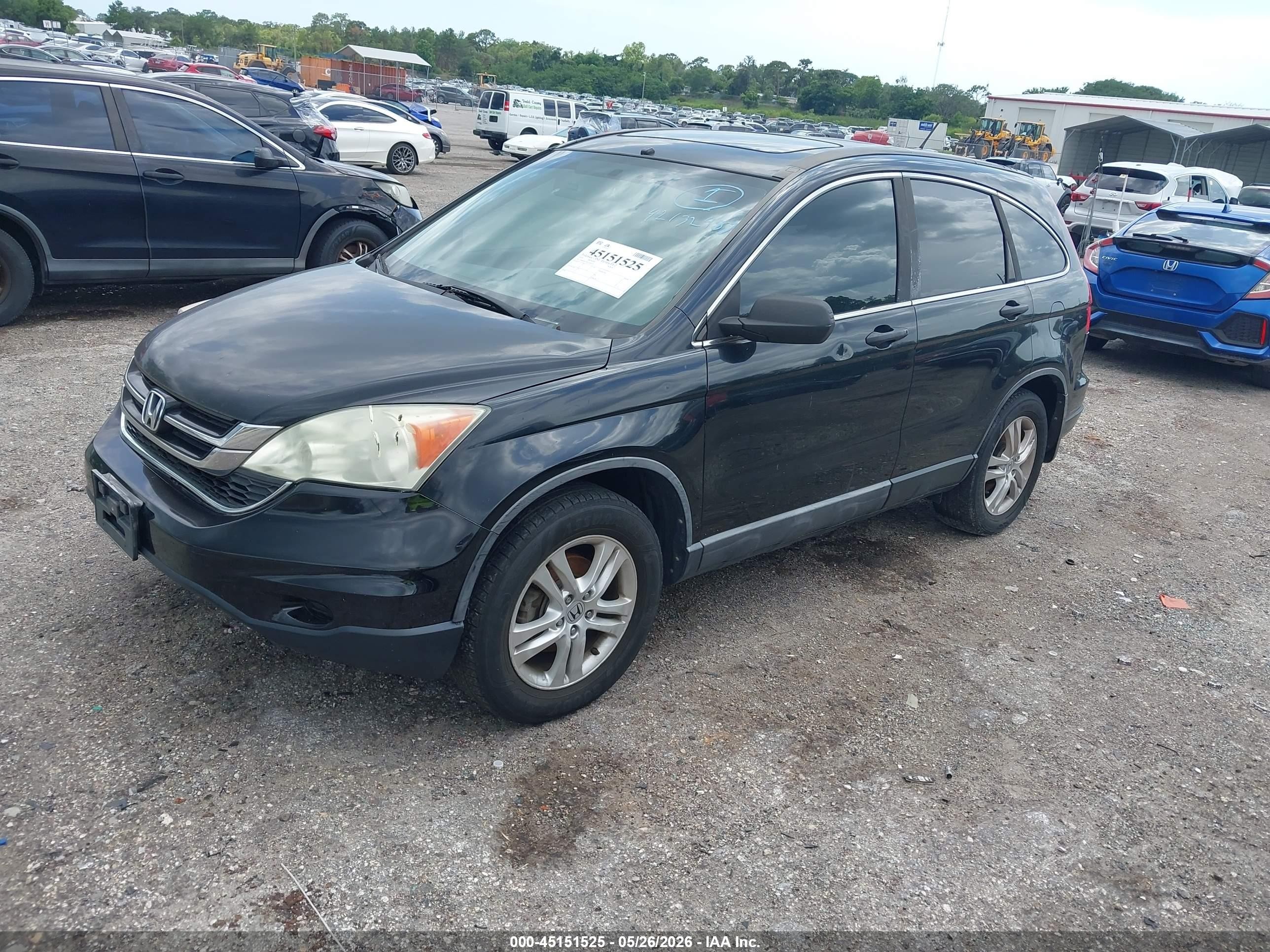2010 Honda Cr-v Ex Black vin: 5J6RE4H5XAL030522
