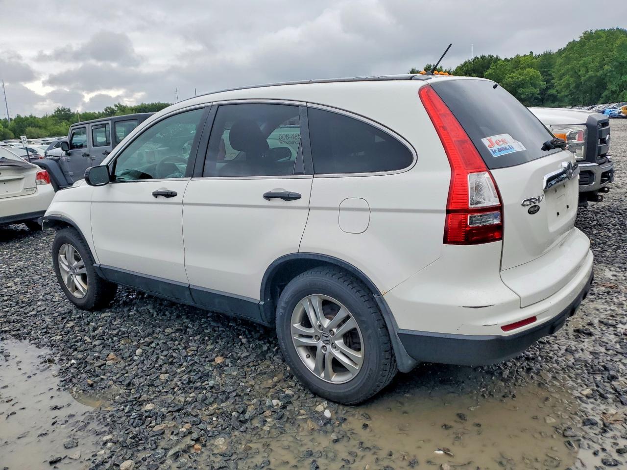 2010 Honda Cr-v Ex White vin: 5J6RE4H5XAL033016