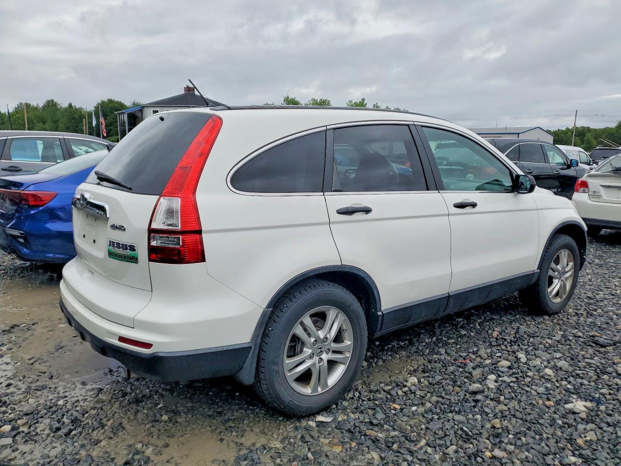 2010 Honda Cr-v Ex White vin: 5J6RE4H5XAL033016