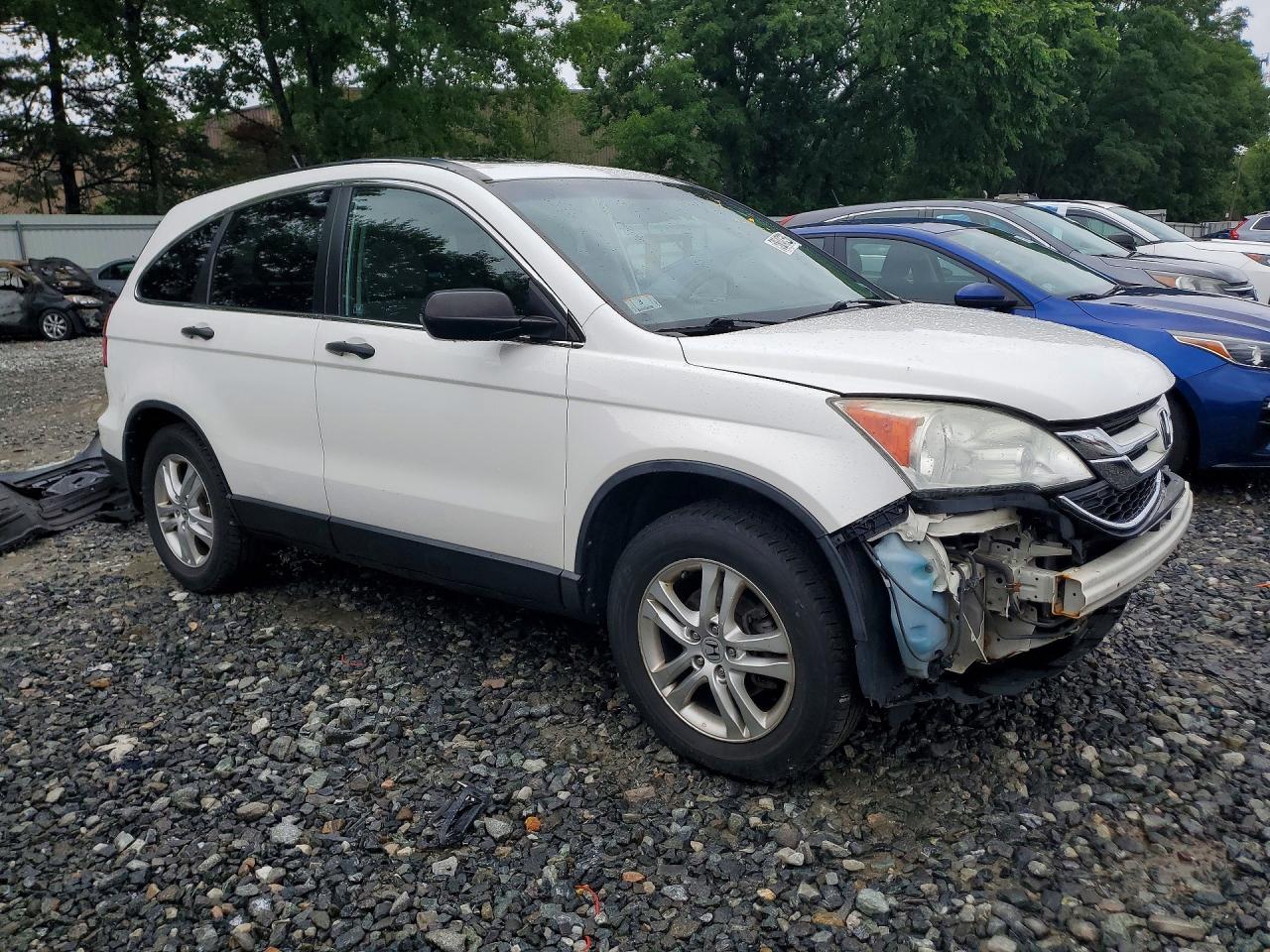 2010 Honda Cr-v Ex White vin: 5J6RE4H5XAL033016