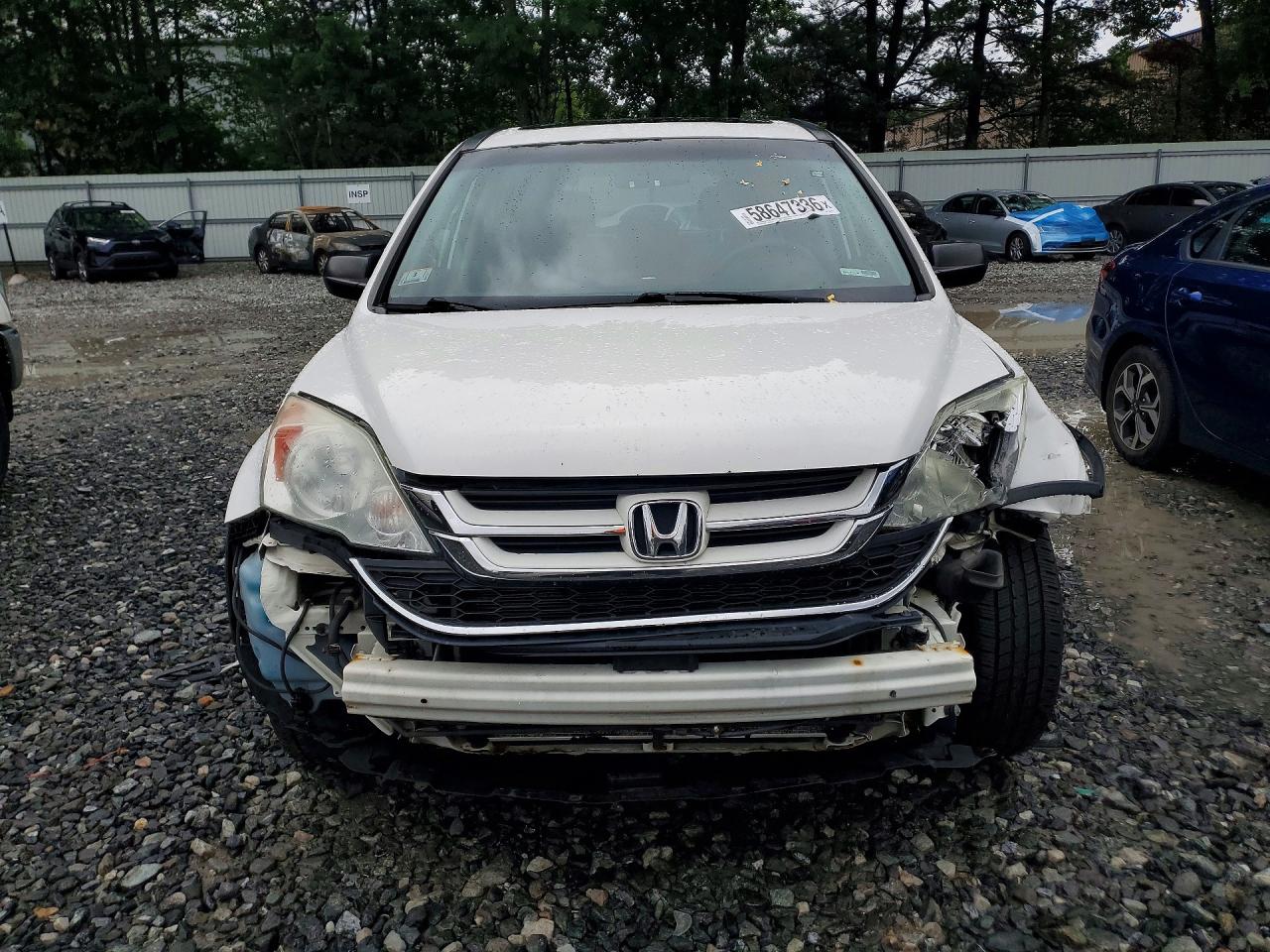 2010 Honda Cr-v Ex White vin: 5J6RE4H5XAL033016