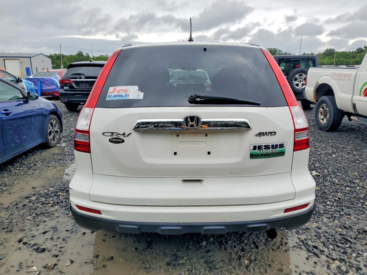 2010 Honda Cr-v Ex White vin: 5J6RE4H5XAL033016