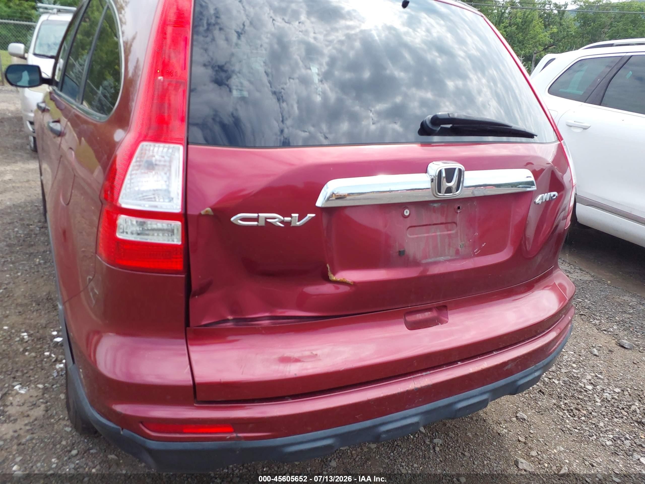 2010 Honda Cr-v Ex Red vin: 5J6RE4H5XAL047272