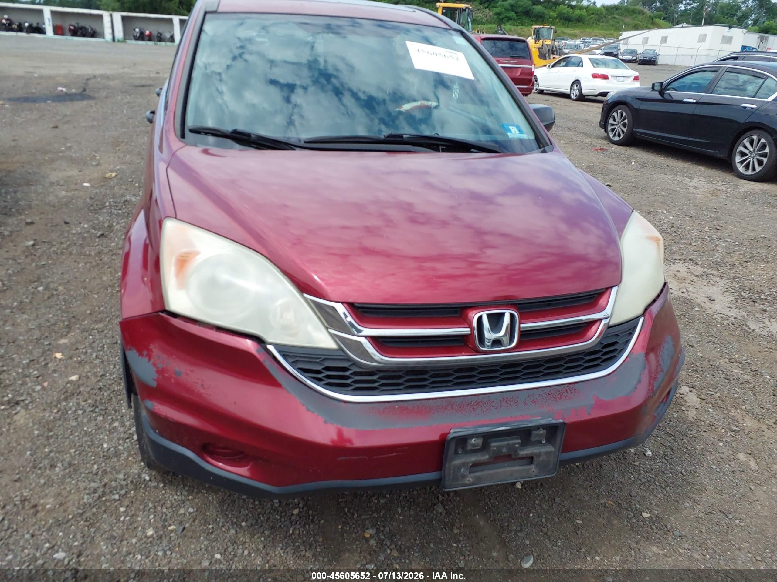 2010 Honda Cr-v Ex Red vin: 5J6RE4H5XAL047272