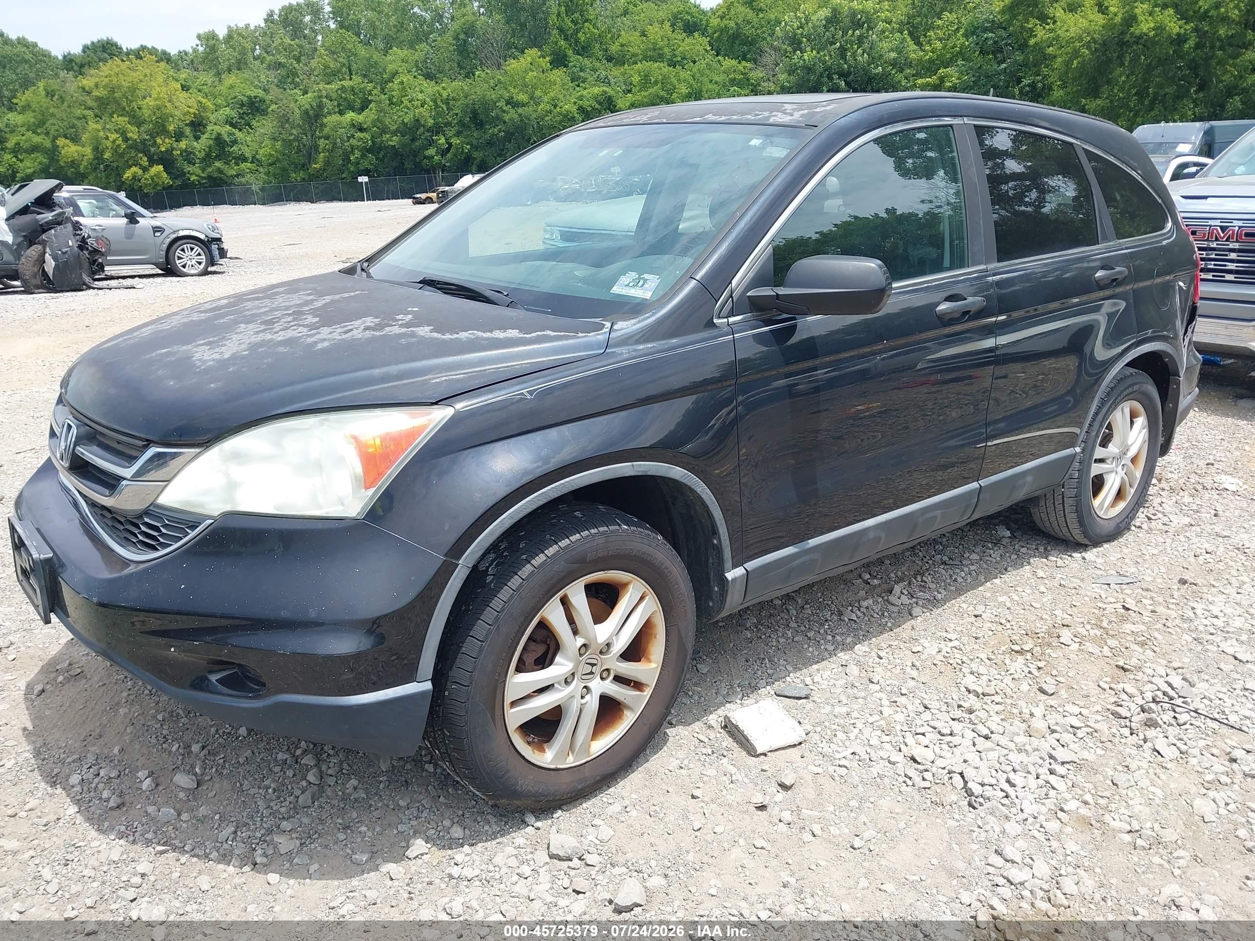 2010 Honda Cr-v Ex Black vin: 5J6RE4H5XAL049474