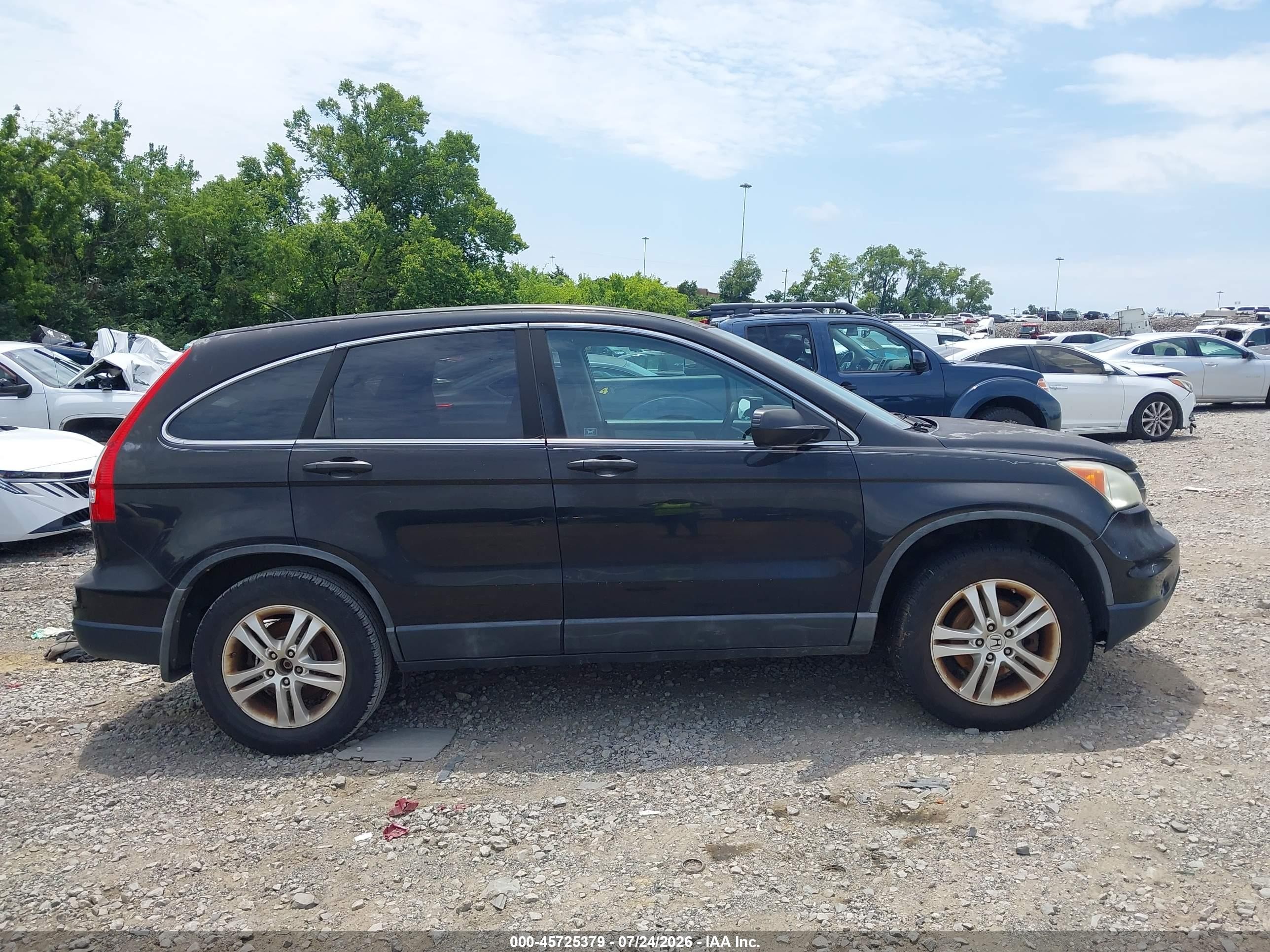 2010 Honda Cr-v Ex Black vin: 5J6RE4H5XAL049474