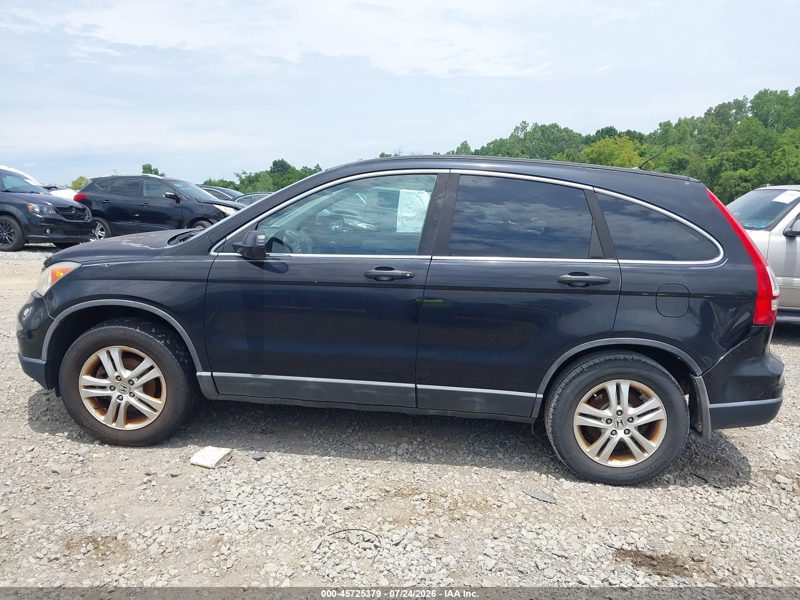 2010 Honda Cr-v Ex Black vin: 5J6RE4H5XAL049474