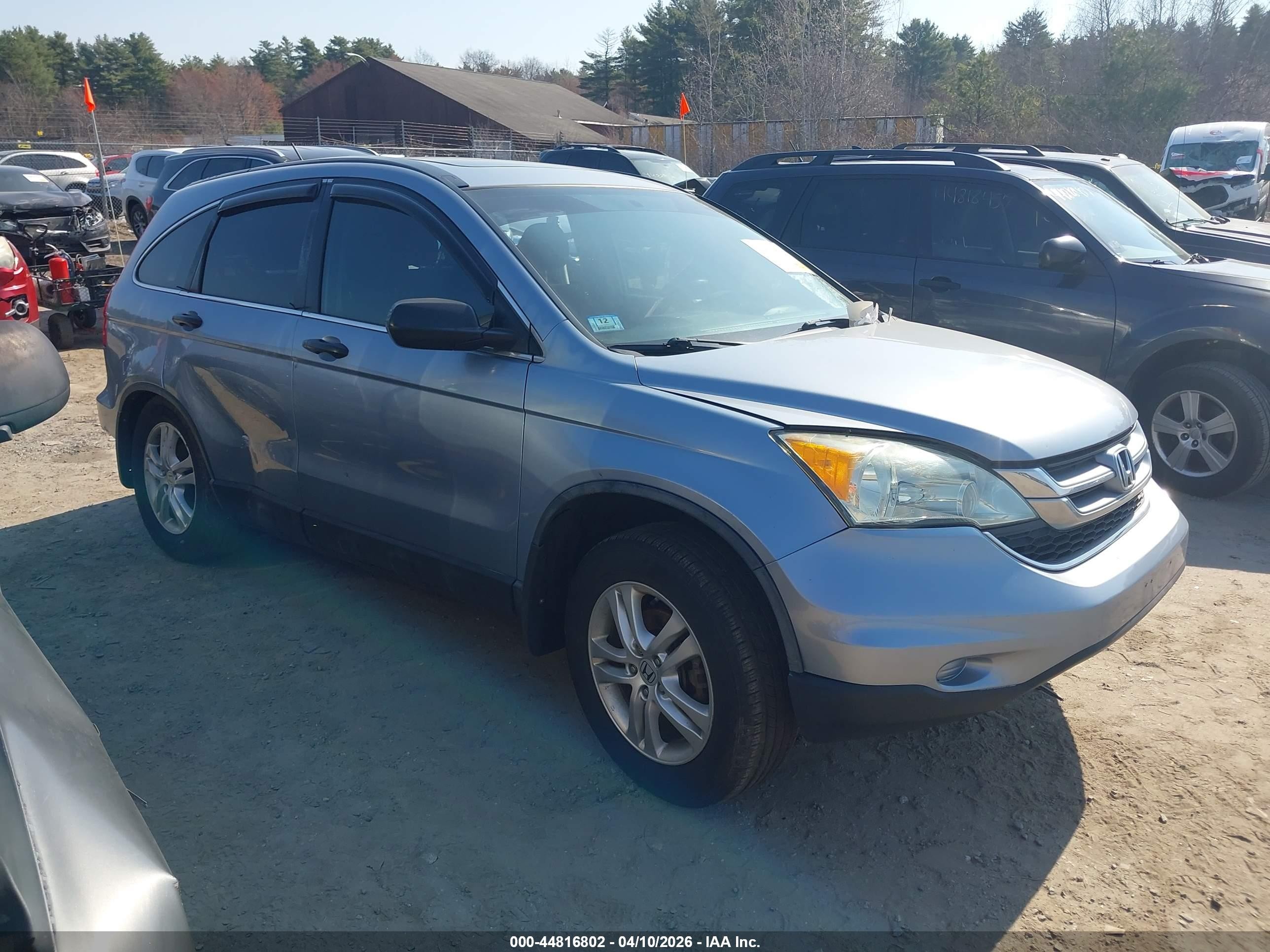 2010 Honda Cr-v Ex Blue vin: 5J6RE4H5XAL050477