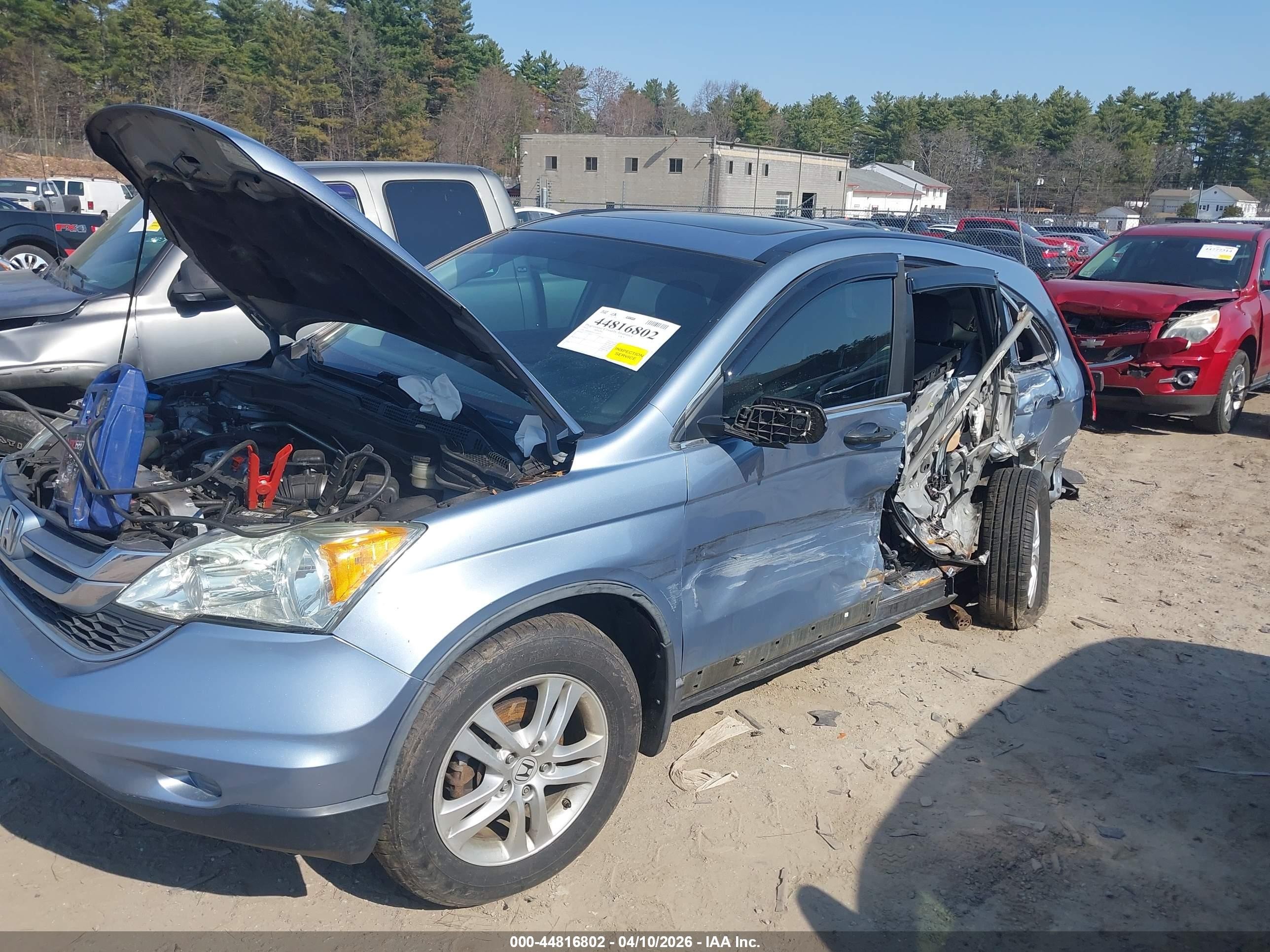 2010 Honda Cr-v Ex Blue vin: 5J6RE4H5XAL050477