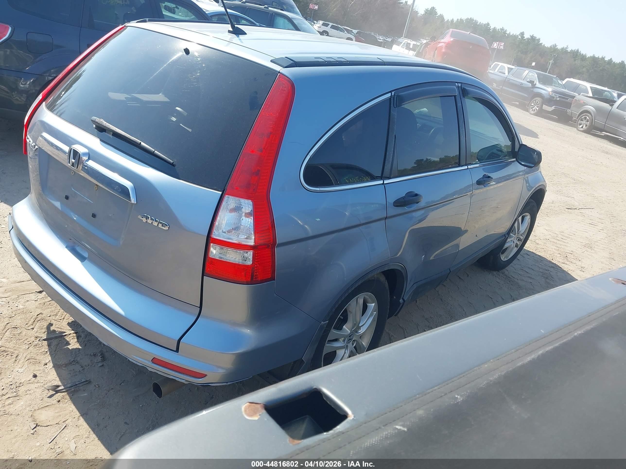 2010 Honda Cr-v Ex Blue vin: 5J6RE4H5XAL050477