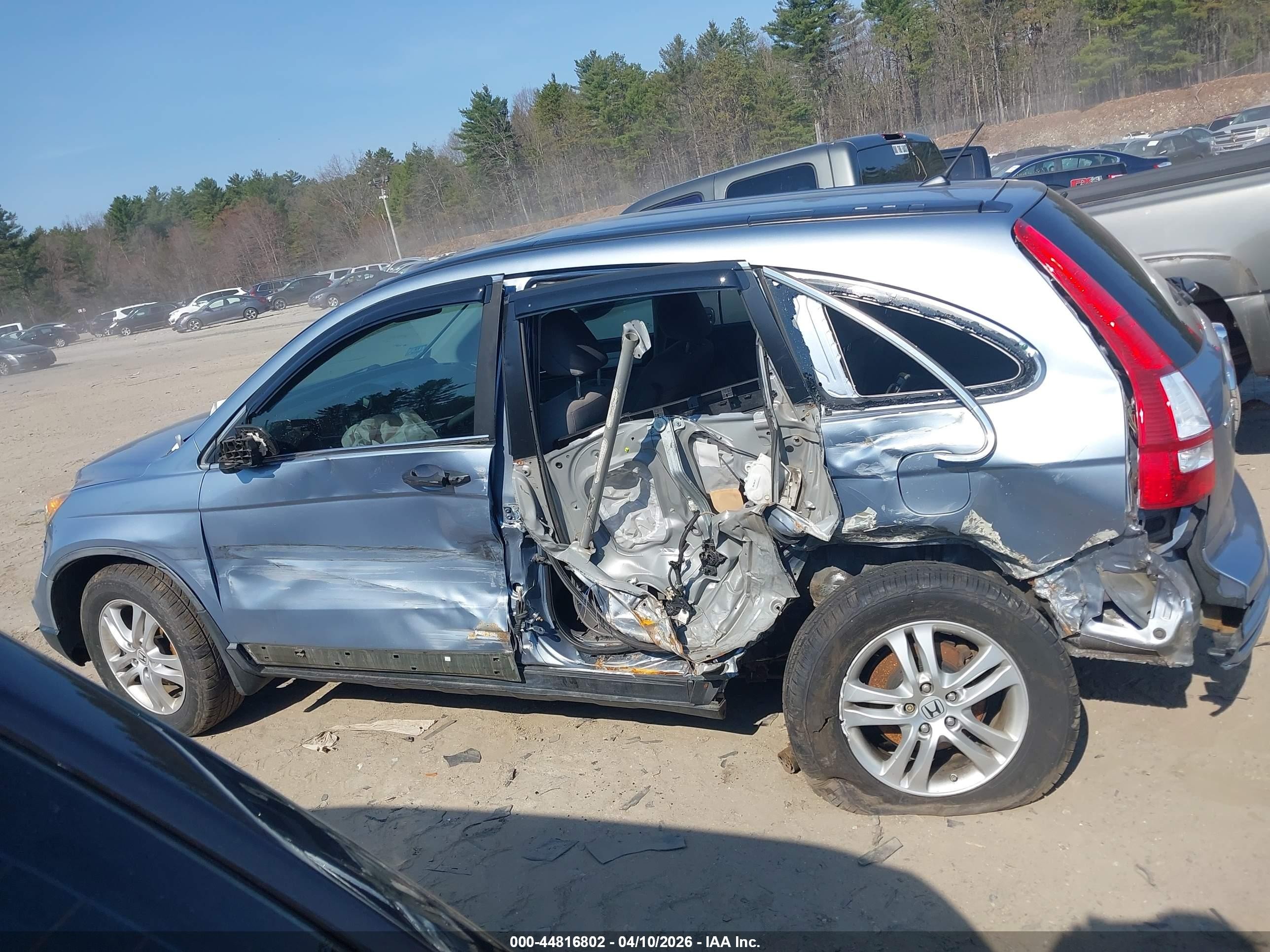 2010 Honda Cr-v Ex Blue vin: 5J6RE4H5XAL050477