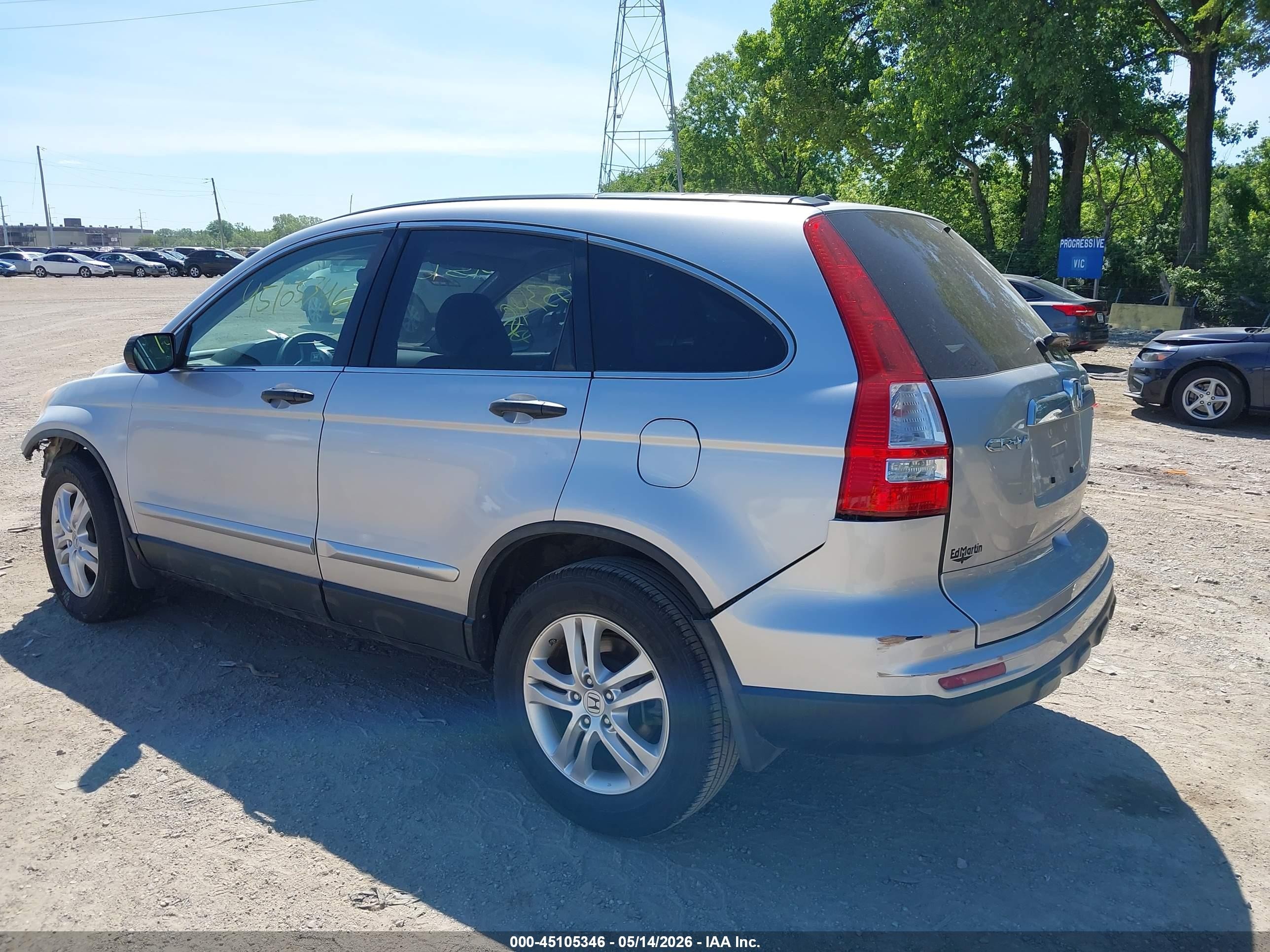 2010 Honda Cr-v Ex Silver vin: 5J6RE4H5XAL065965