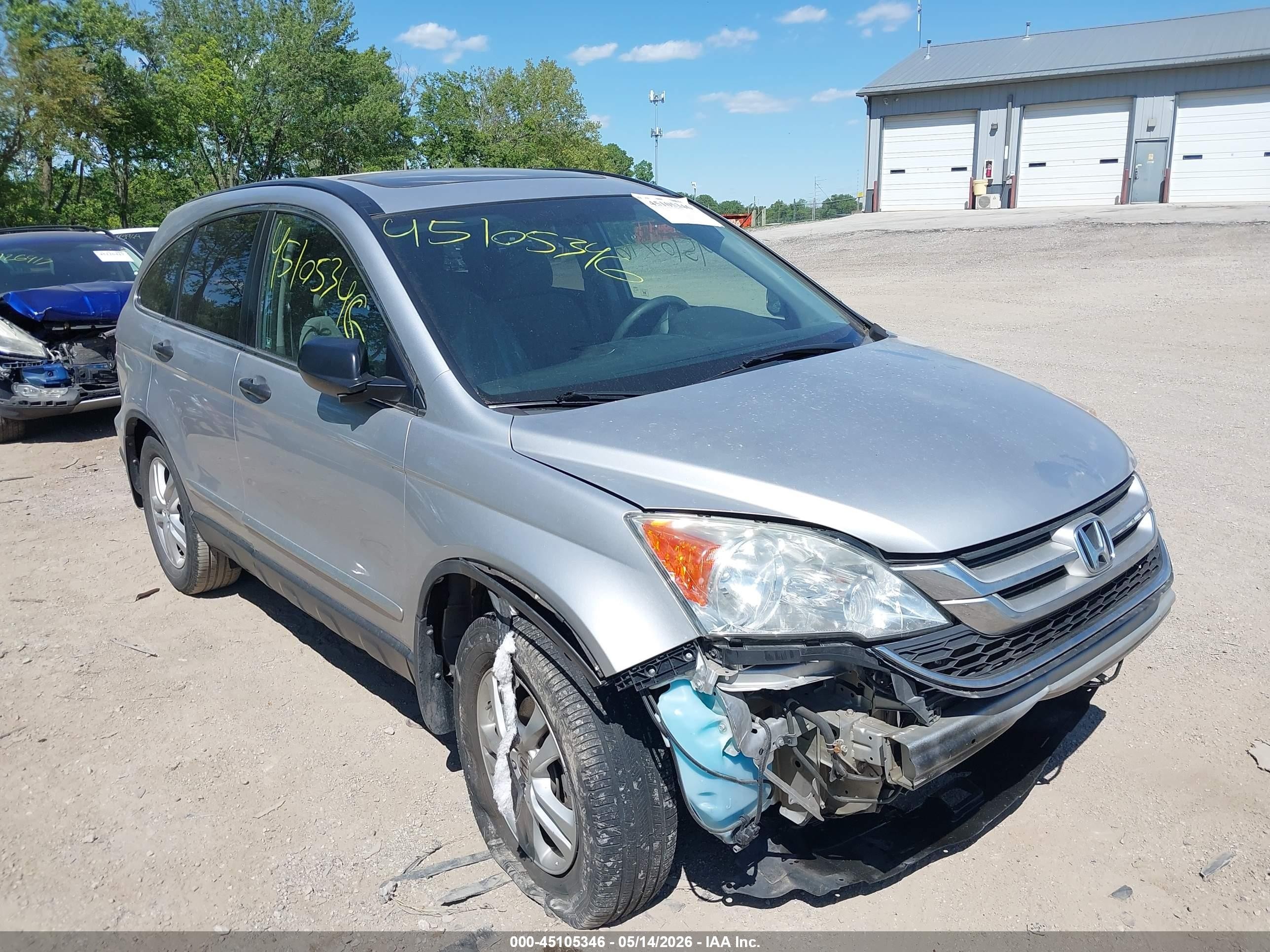 2010 Honda Cr-v Ex Silver vin: 5J6RE4H5XAL065965