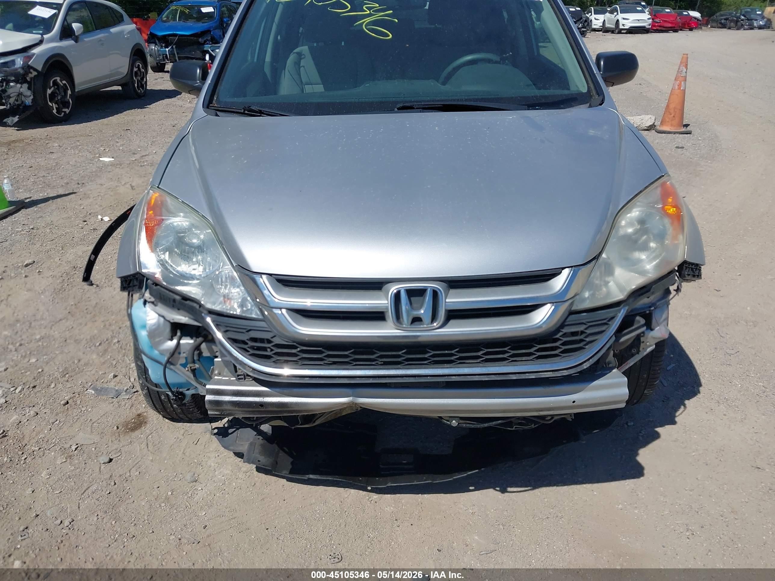 2010 Honda Cr-v Ex Silver vin: 5J6RE4H5XAL065965