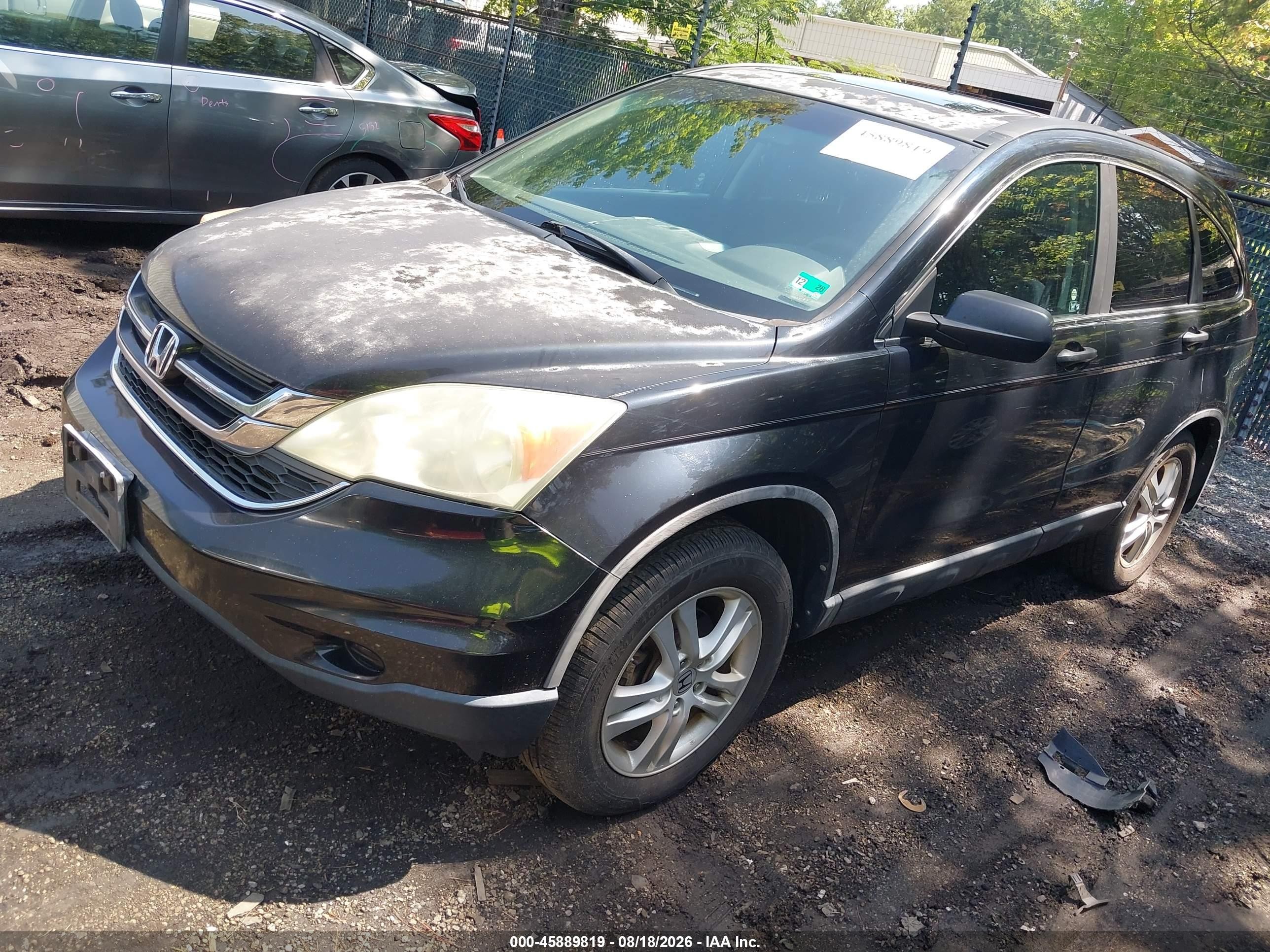 2010 Honda Cr-v Ex Black vin: 5J6RE4H5XAL084757