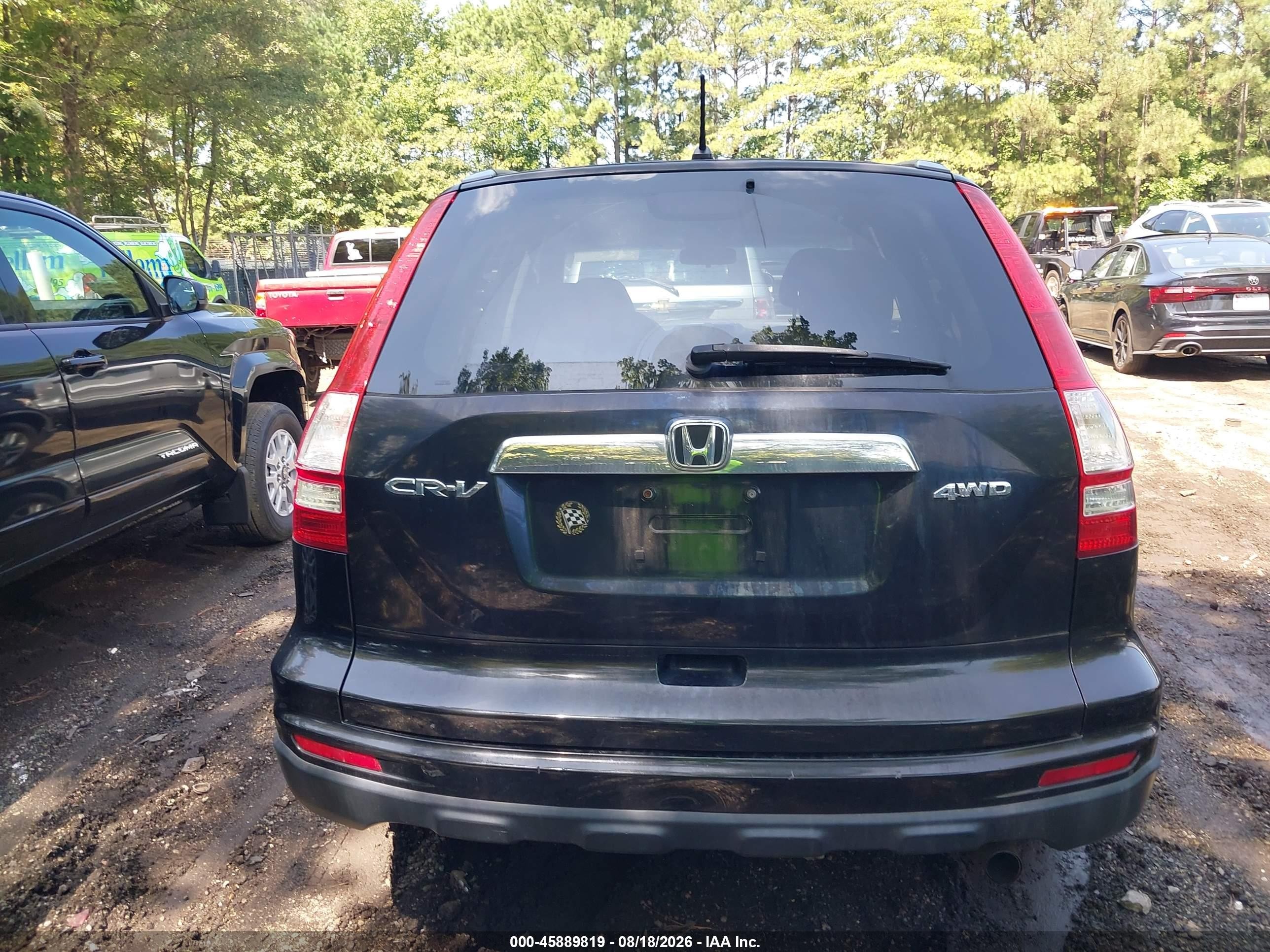2010 Honda Cr-v Ex Black vin: 5J6RE4H5XAL084757