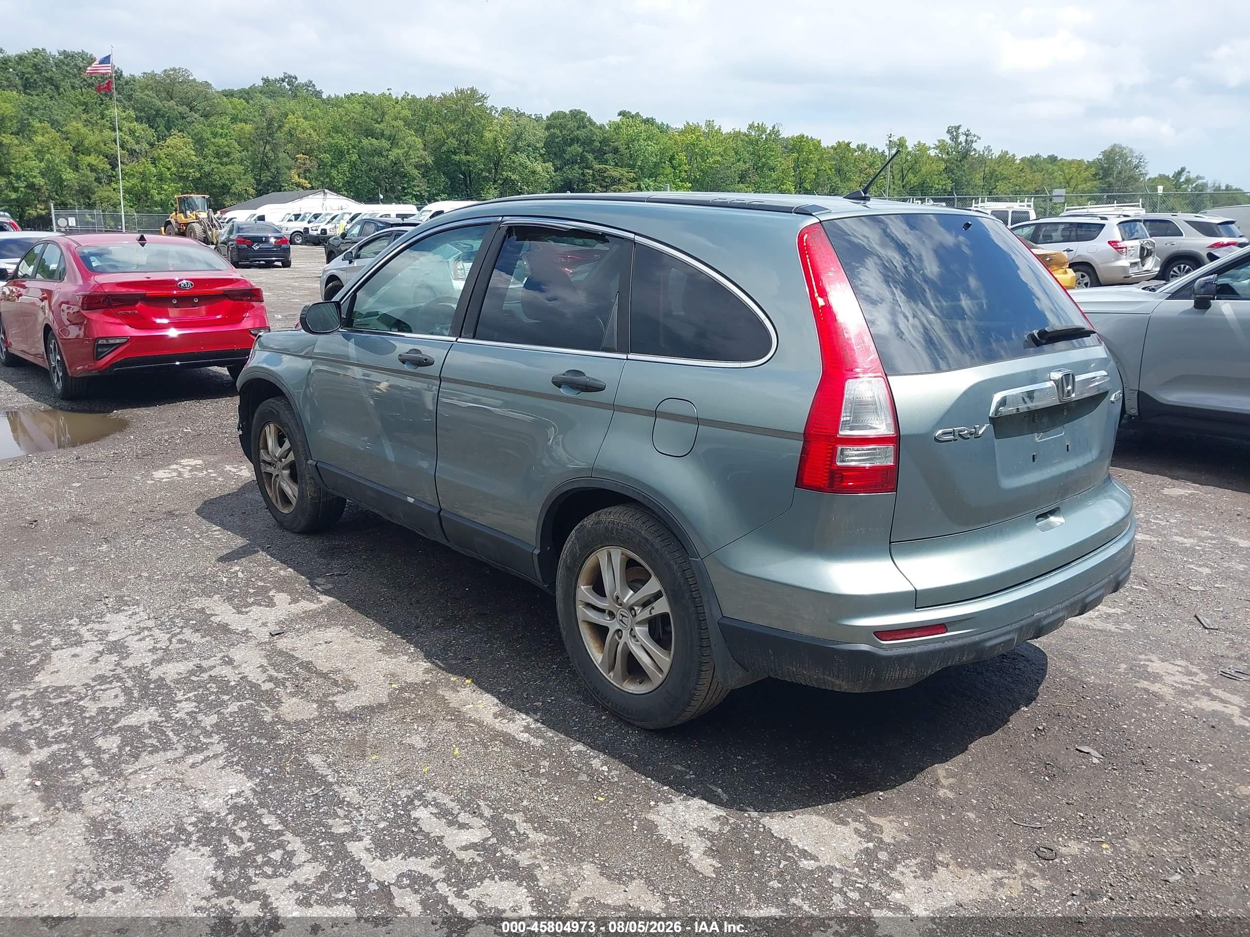 2010 Honda Cr-v Ex Light Blue vin: 5J6RE4H5XAL087187