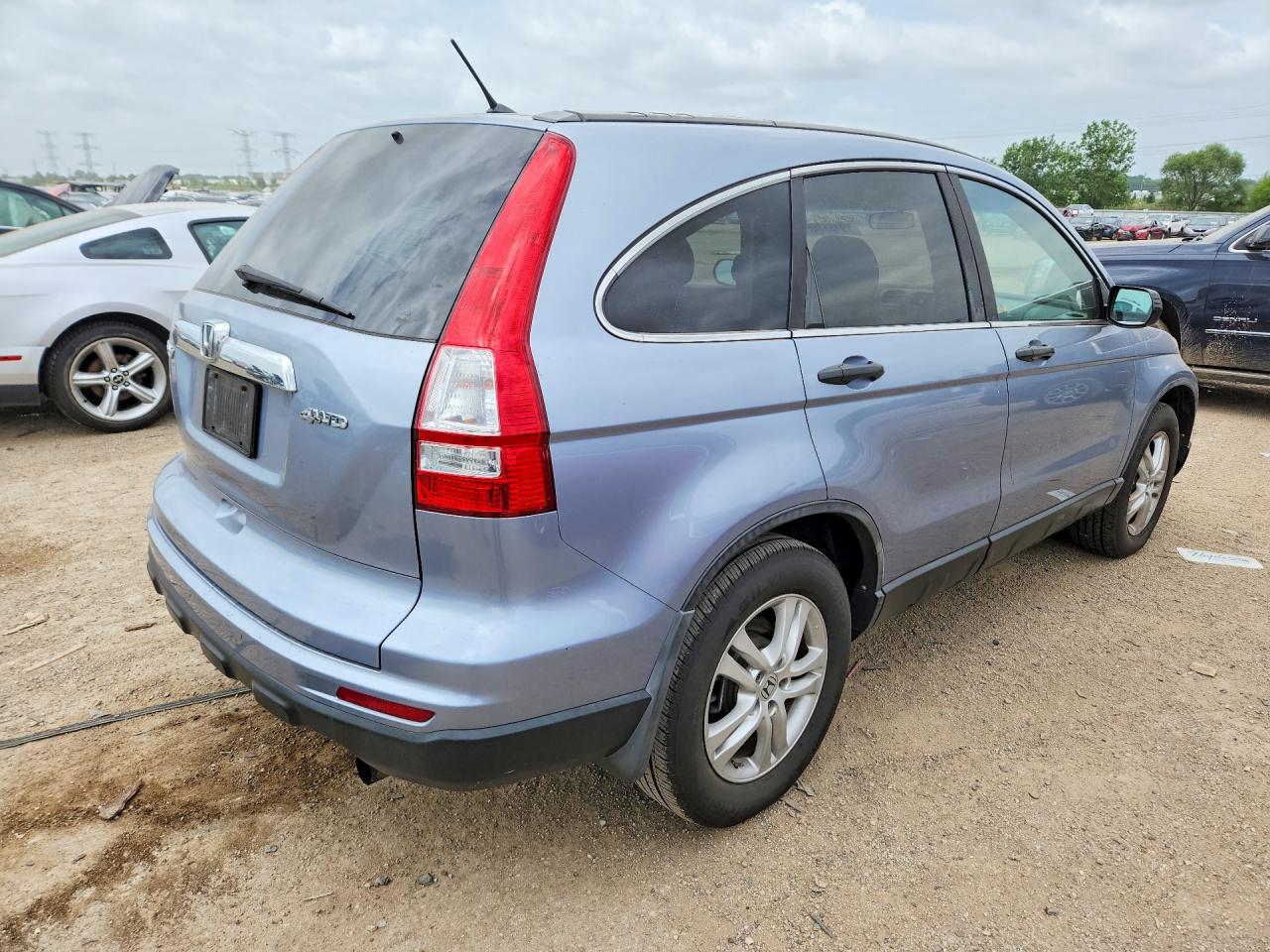 2010 Honda Cr-v Ex Blue vin: 5J6RE4H5XAL097525
