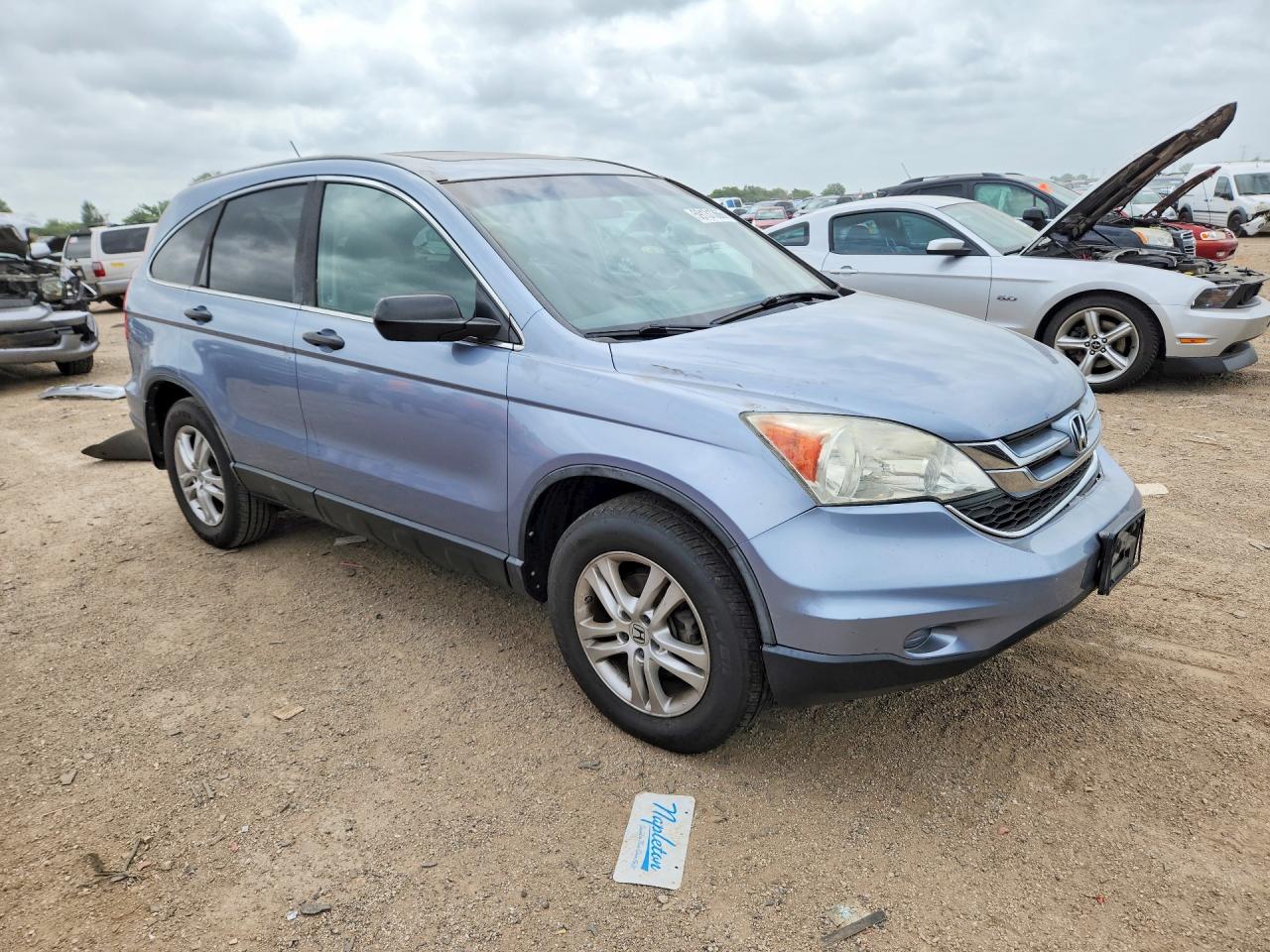 2010 Honda Cr-v Ex Blue vin: 5J6RE4H5XAL097525
