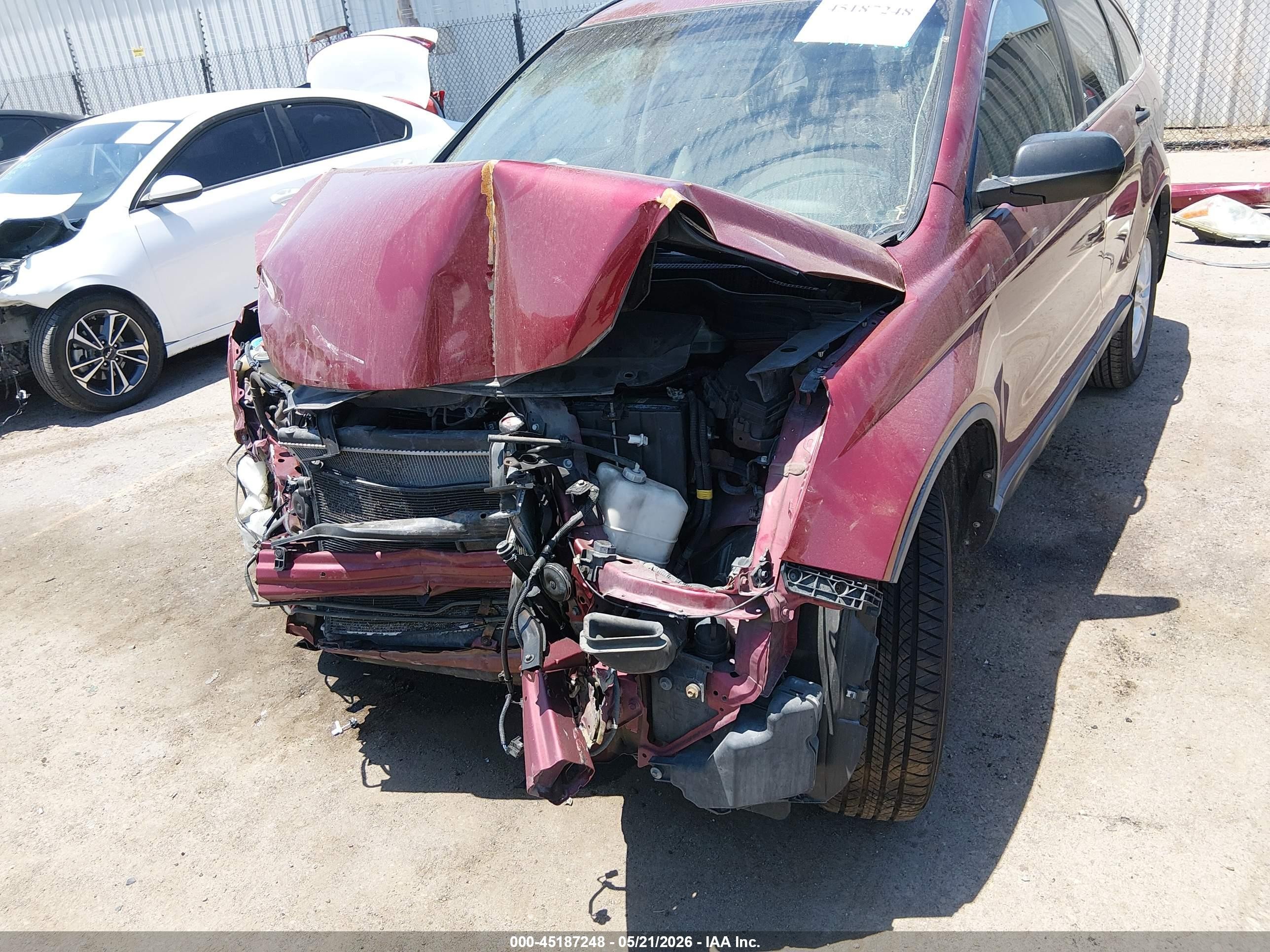 2011 Honda Cr-v Ex Burgundy vin: 5J6RE4H5XBL012278