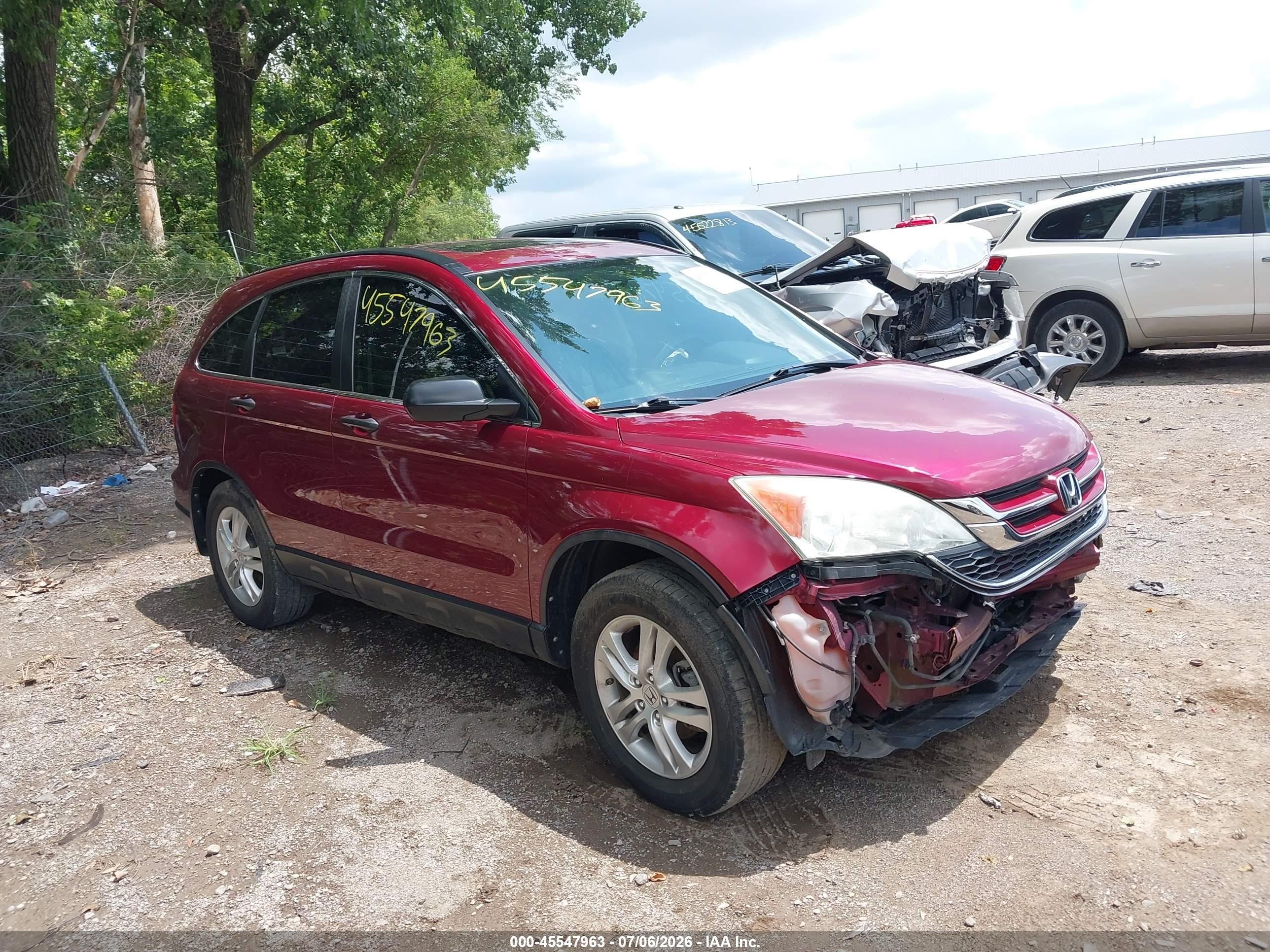 2011 Honda Cr-v Ex Red vin: 5J6RE4H5XBL012281