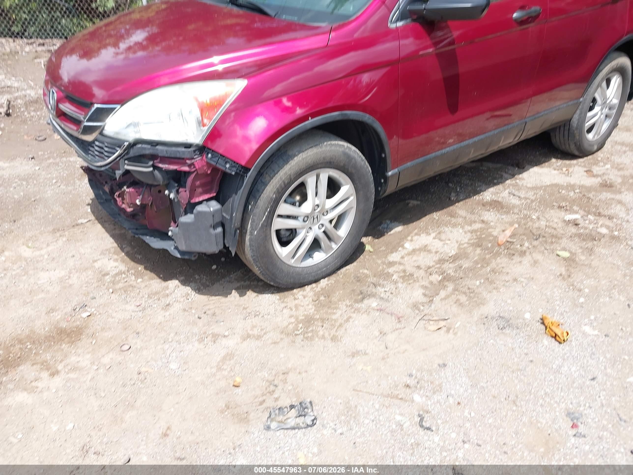 2011 Honda Cr-v Ex Red vin: 5J6RE4H5XBL012281