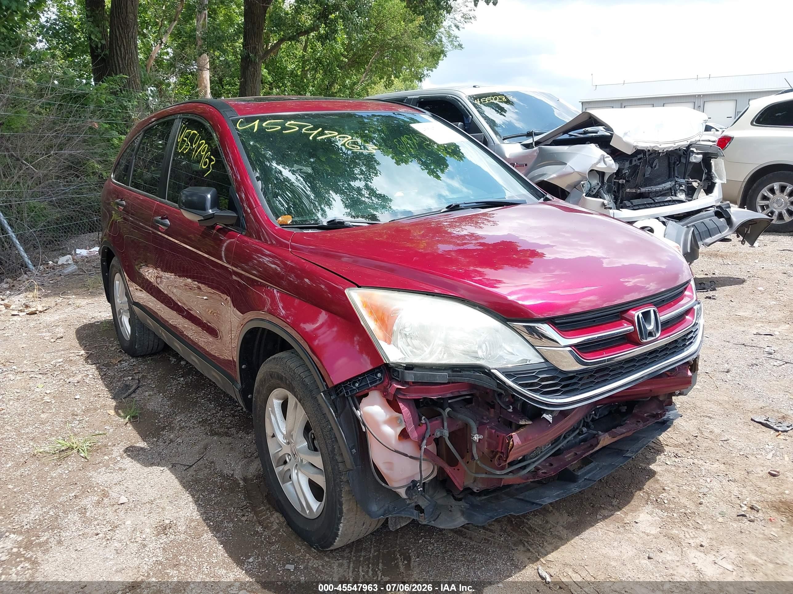 2011 Honda Cr-v Ex Red vin: 5J6RE4H5XBL012281