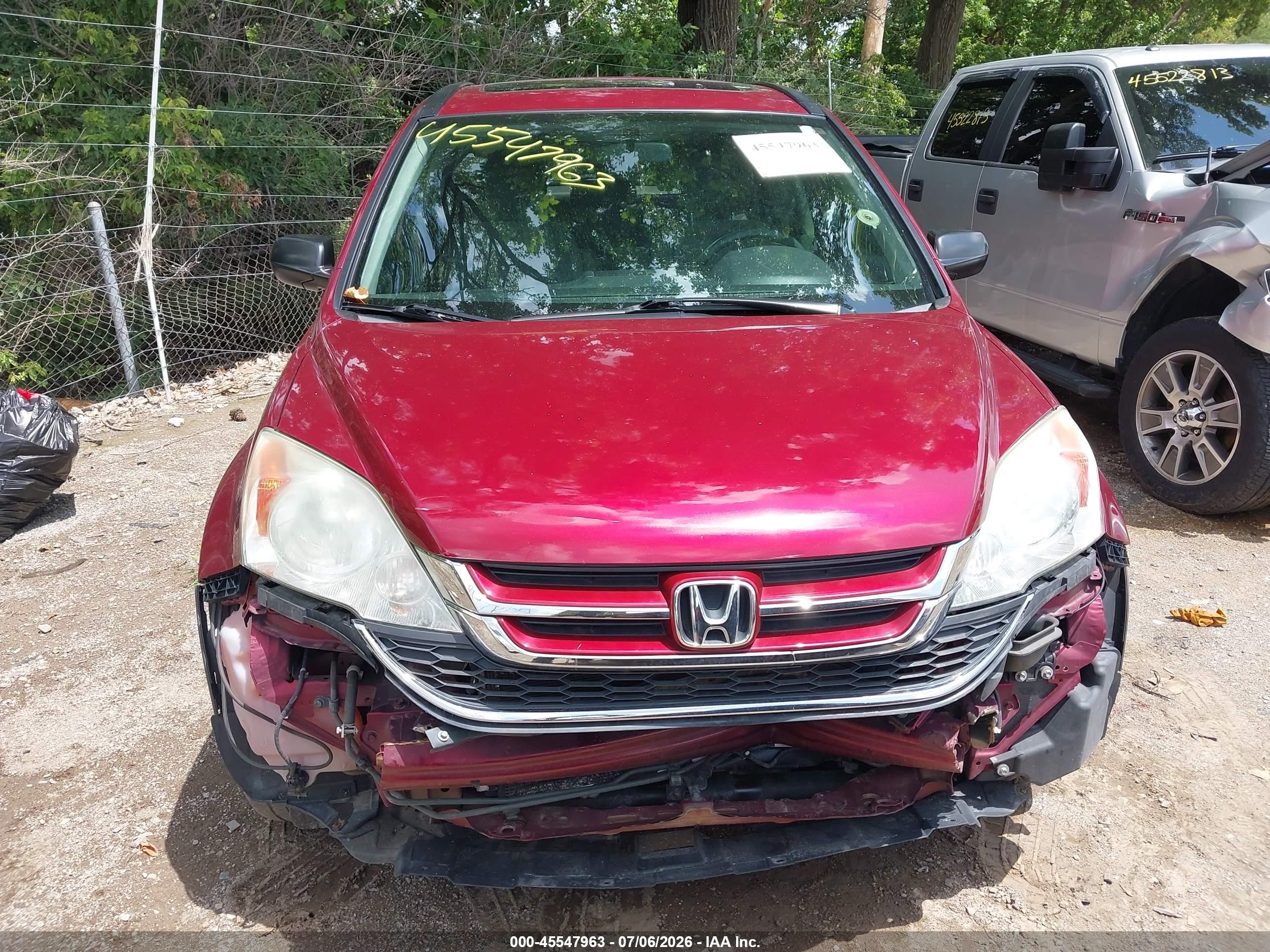 2011 Honda Cr-v Ex Red vin: 5J6RE4H5XBL012281